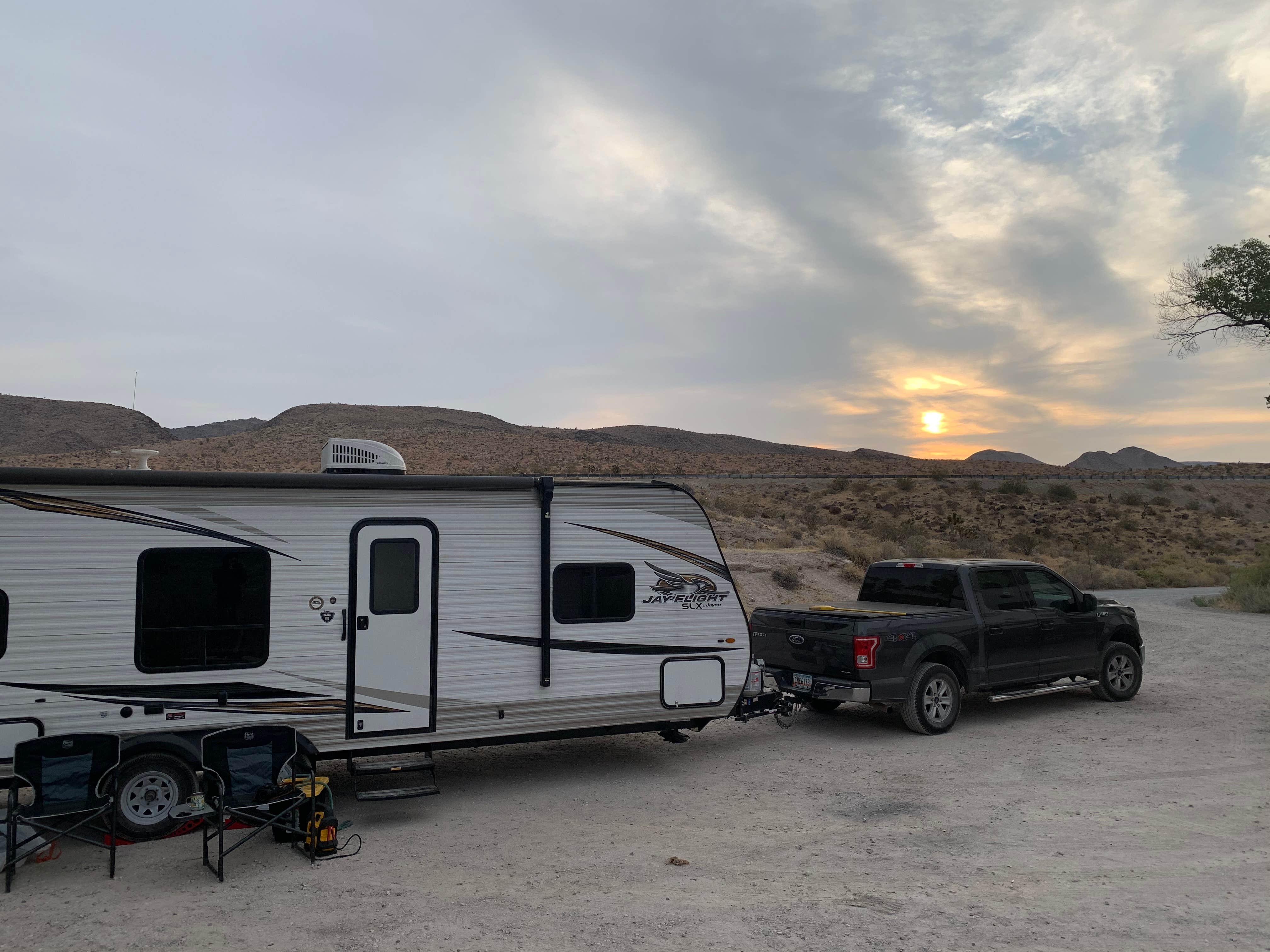 Katie B.'s photo of rv camping at Upper Campground - Pahranagat National Wildlife Refuge near Caliente, NV