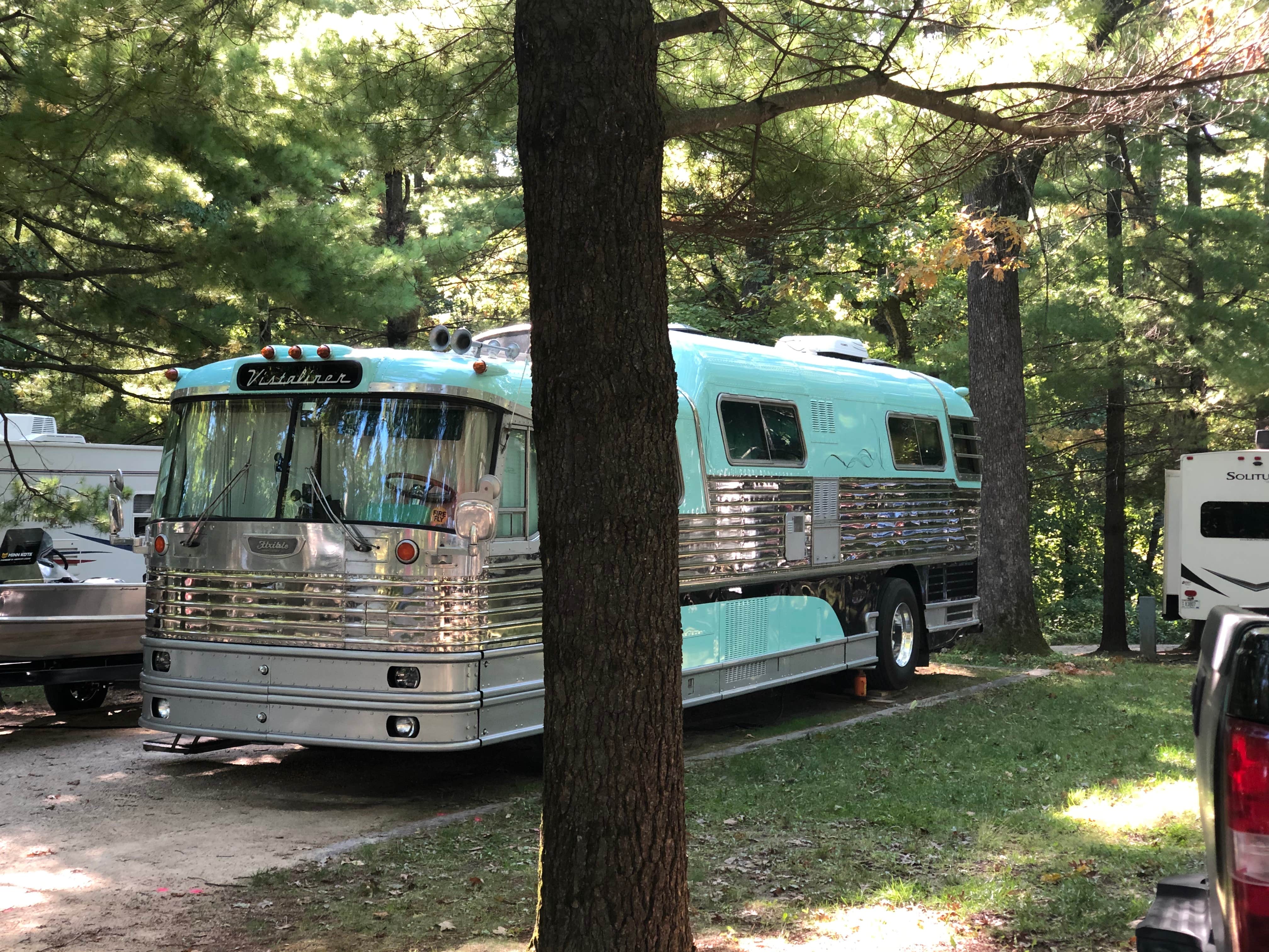 Kim L.'s photo of rv camping at Pikes Peak State Park Campground near Prairie du Chien, WI