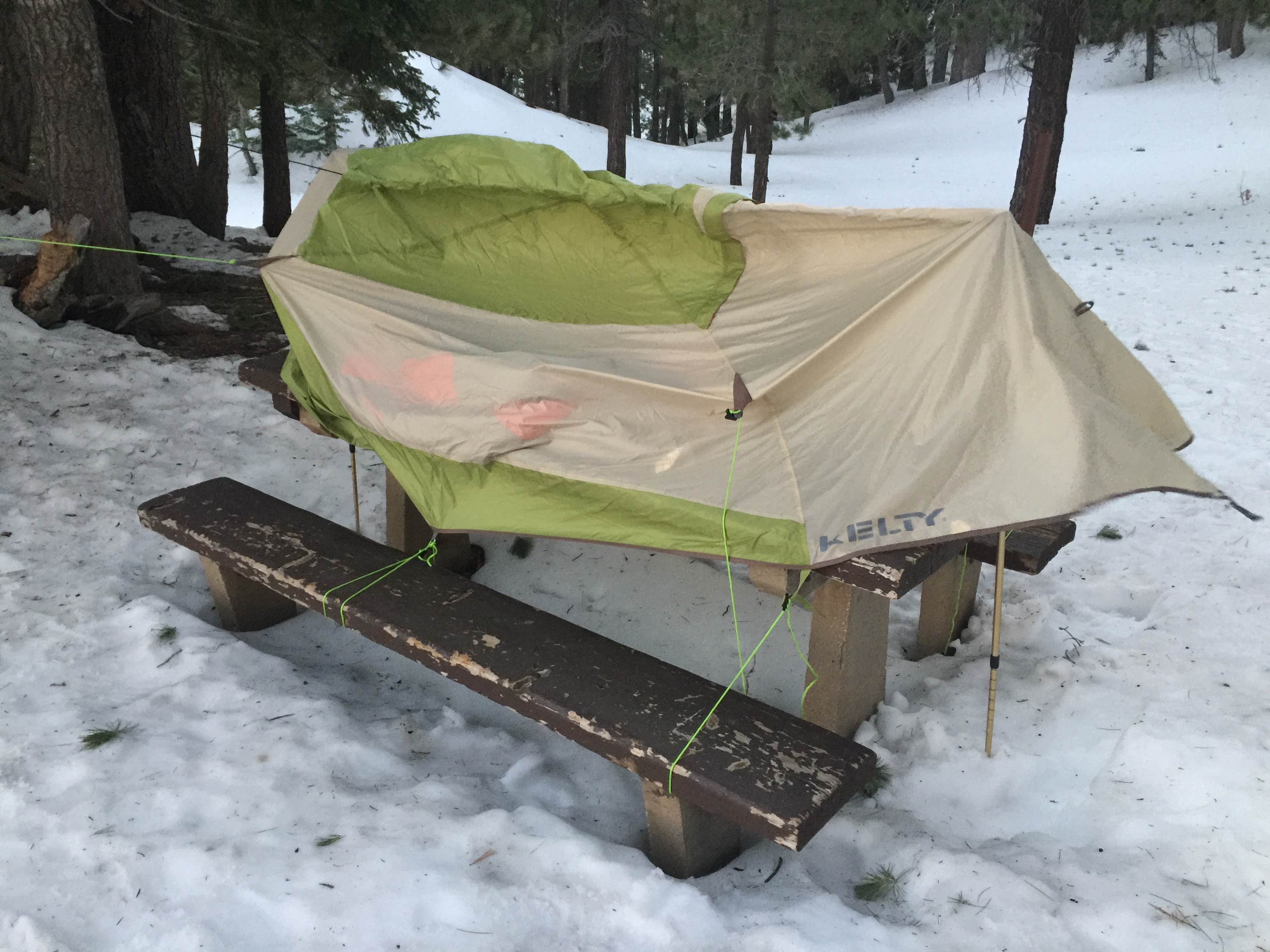 Tony  C.'s photo of tent camping at Little Jimmy Trail Campground near Lancaster, CA