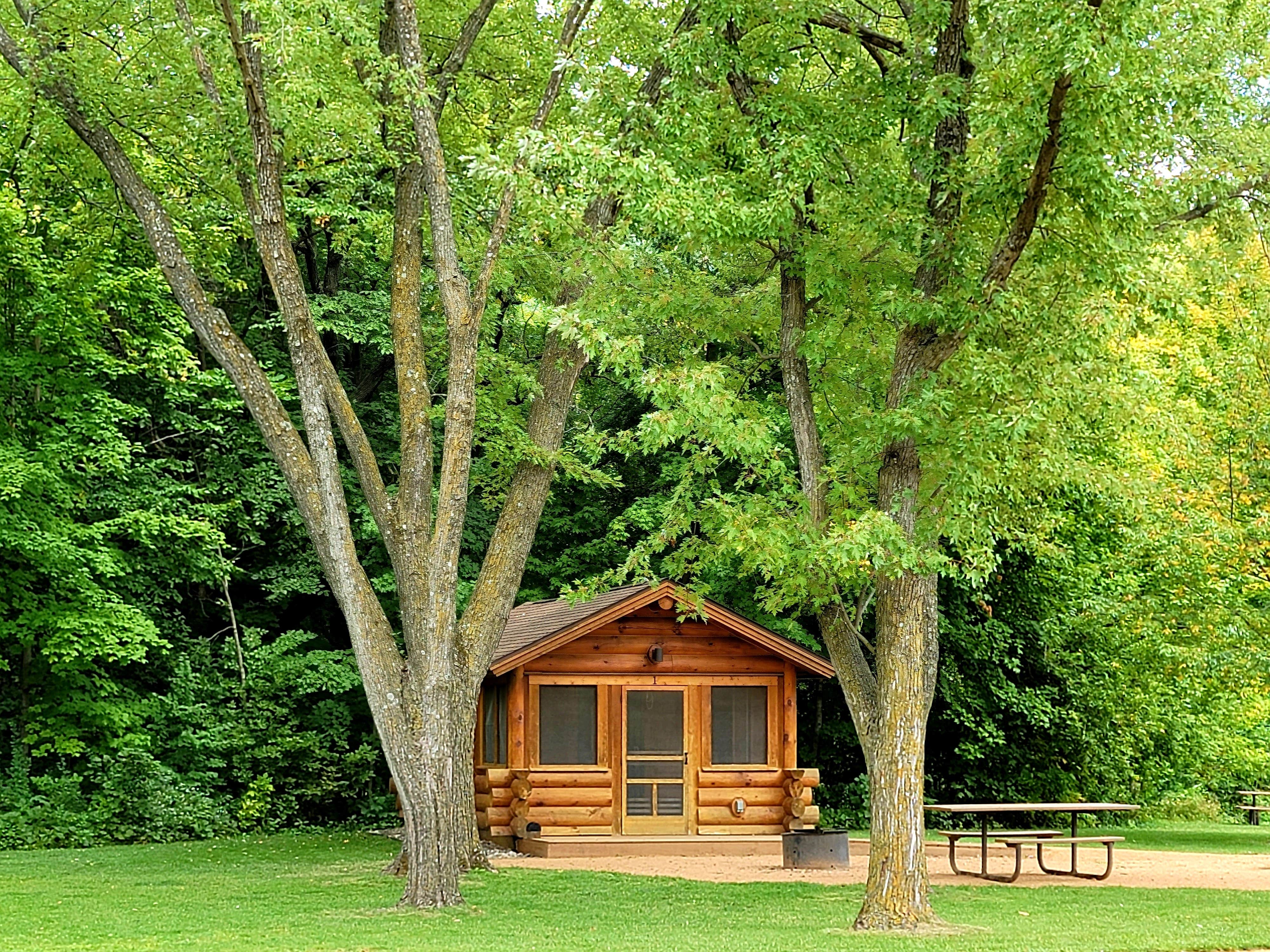 Lori N.'s photo of glamping accommodations at Baker Campground - Baker Park Reserve near Lakeville, MN