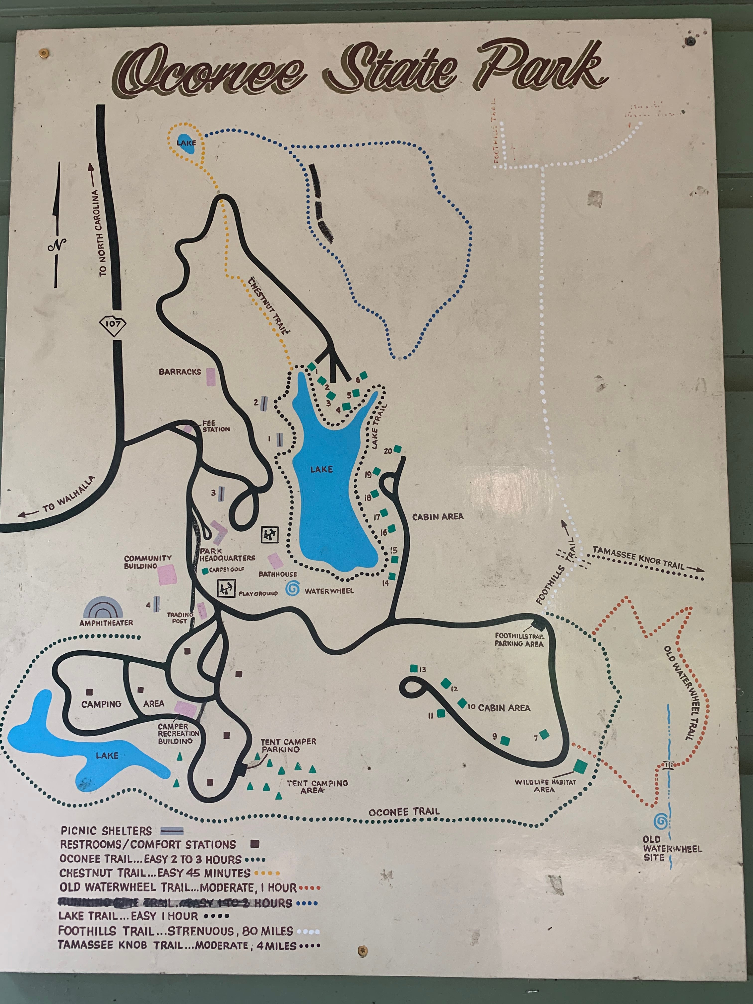 Oconee State Park Map