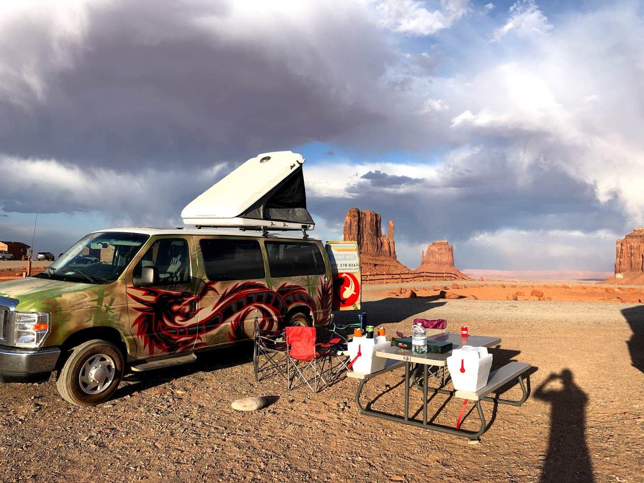 Carly E.'s photo of rv camping at The View Campground near Monument Valley, AZ