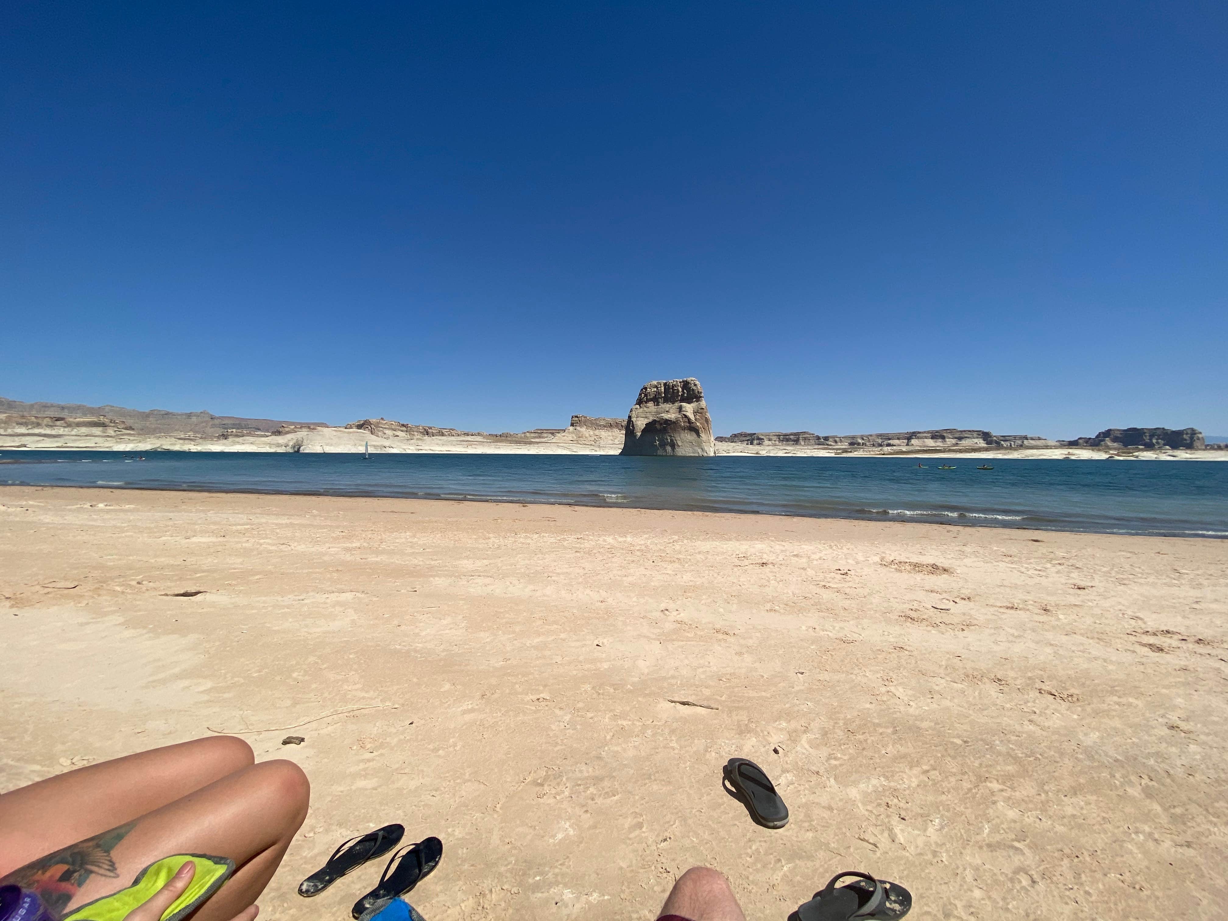 Camper-submitted photo at Lone Rock Beach Primitive Camping Area — Glen Canyon National Recreation Area in Arizona