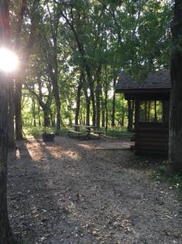 Janet R.'s photo of glamping accommodations at Glendalough State Park Campground near Rochert, MN