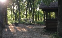 Janet R.'s photo of glamping accommodations at Glendalough State Park Campground near Osakis, MN