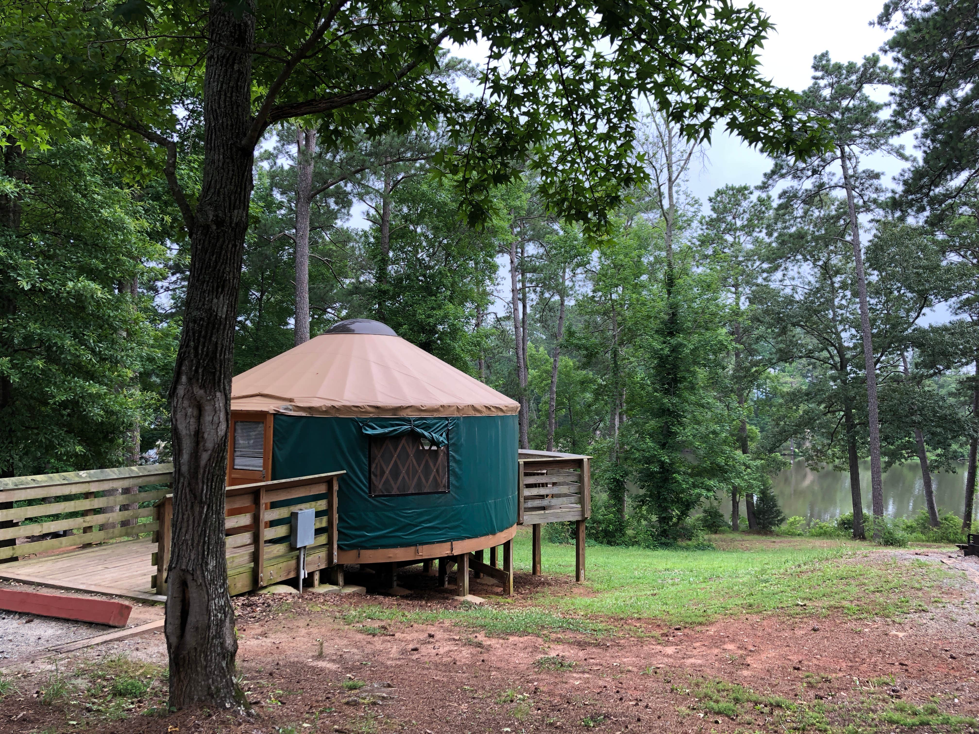 Ray M.'s photo of glamping accommodations at High Falls State Park Campground near Fayetteville, GA