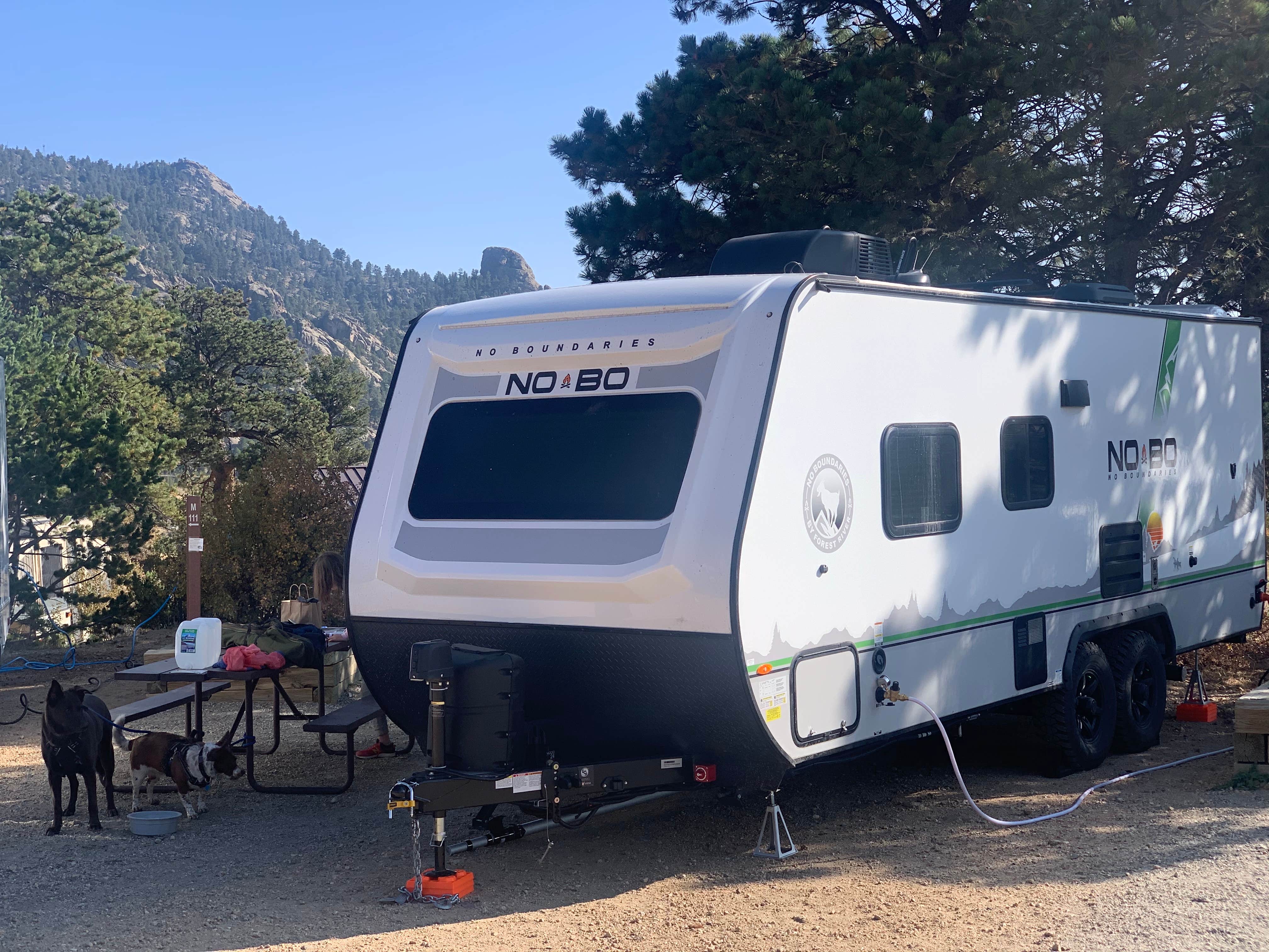 Chris H.'s photo of rv camping at Estes Park Campground at Mary's Lake near Rocky Mountain National Park