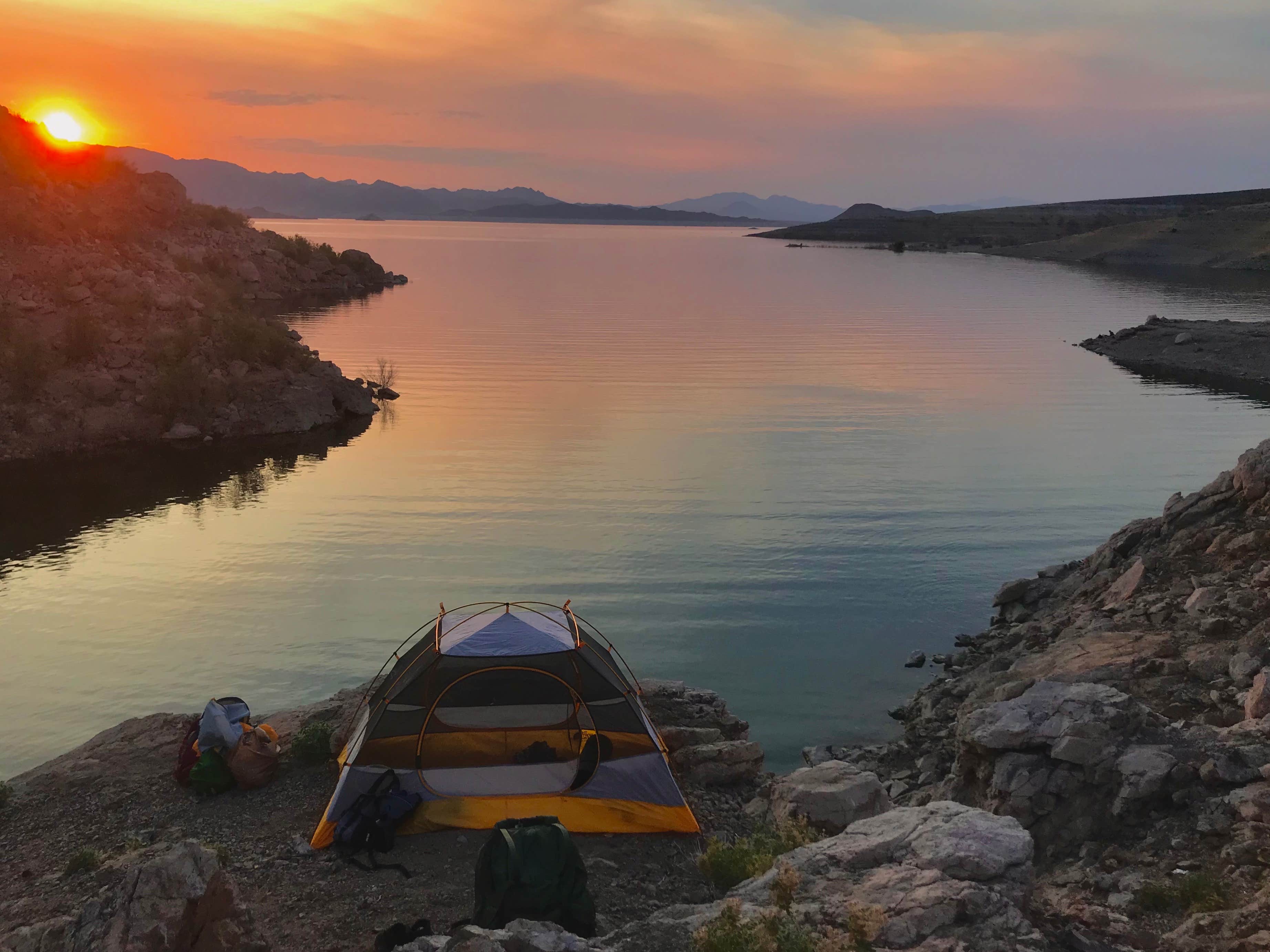 Ariel F.'s photo of a dispersed camping area at Kingman Wash — Lake Mead National Recreation Area near Las Vegas, NV