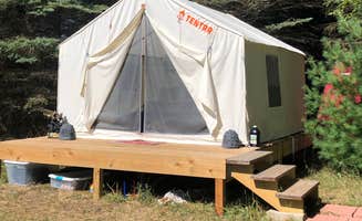 Shelly B.'s photo of tent camping at Pine Meadows near Morley, MI
