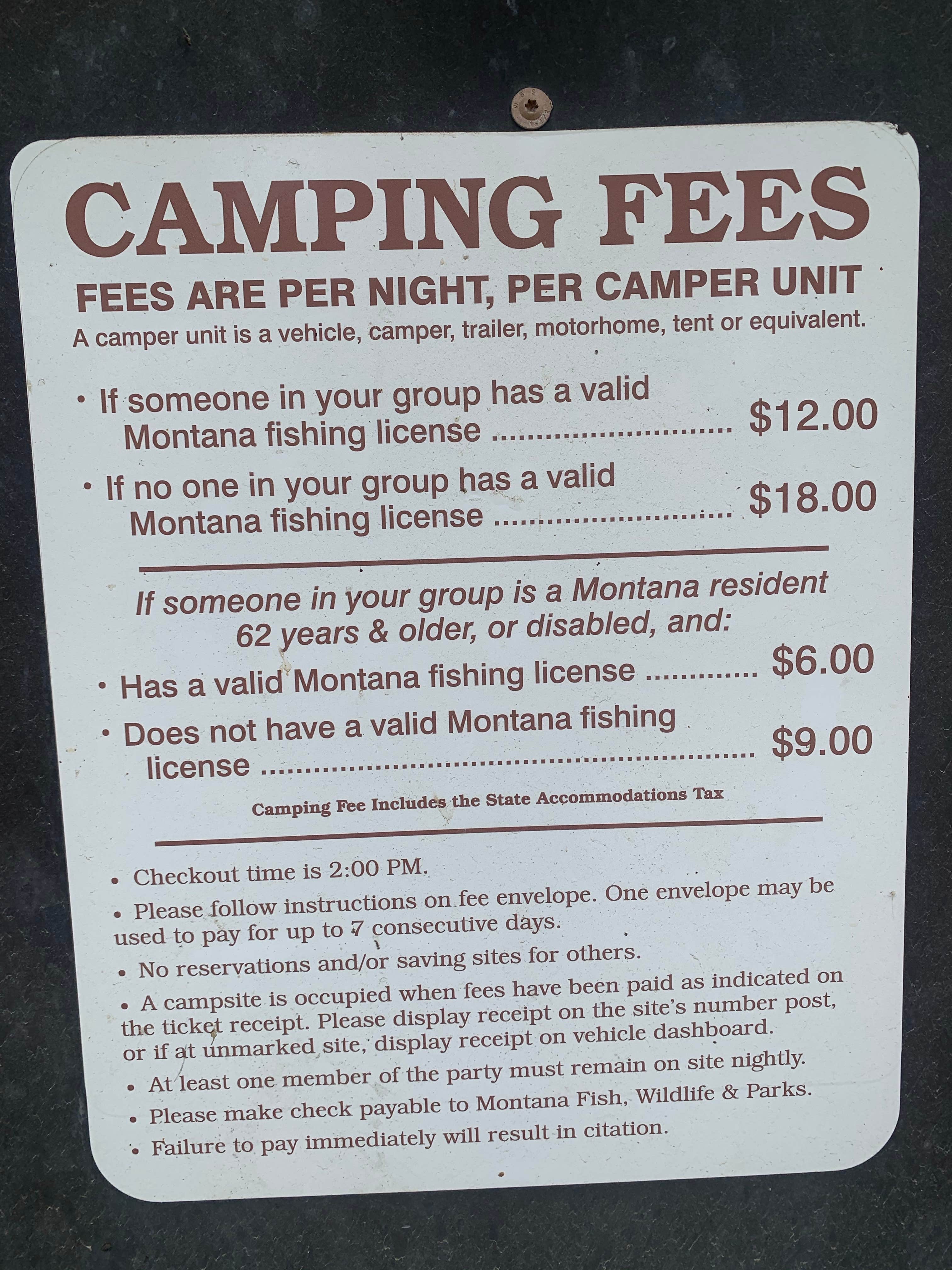 Camper-submitted photo at Yorks Islands Fishing Access Site near Townsend, MT