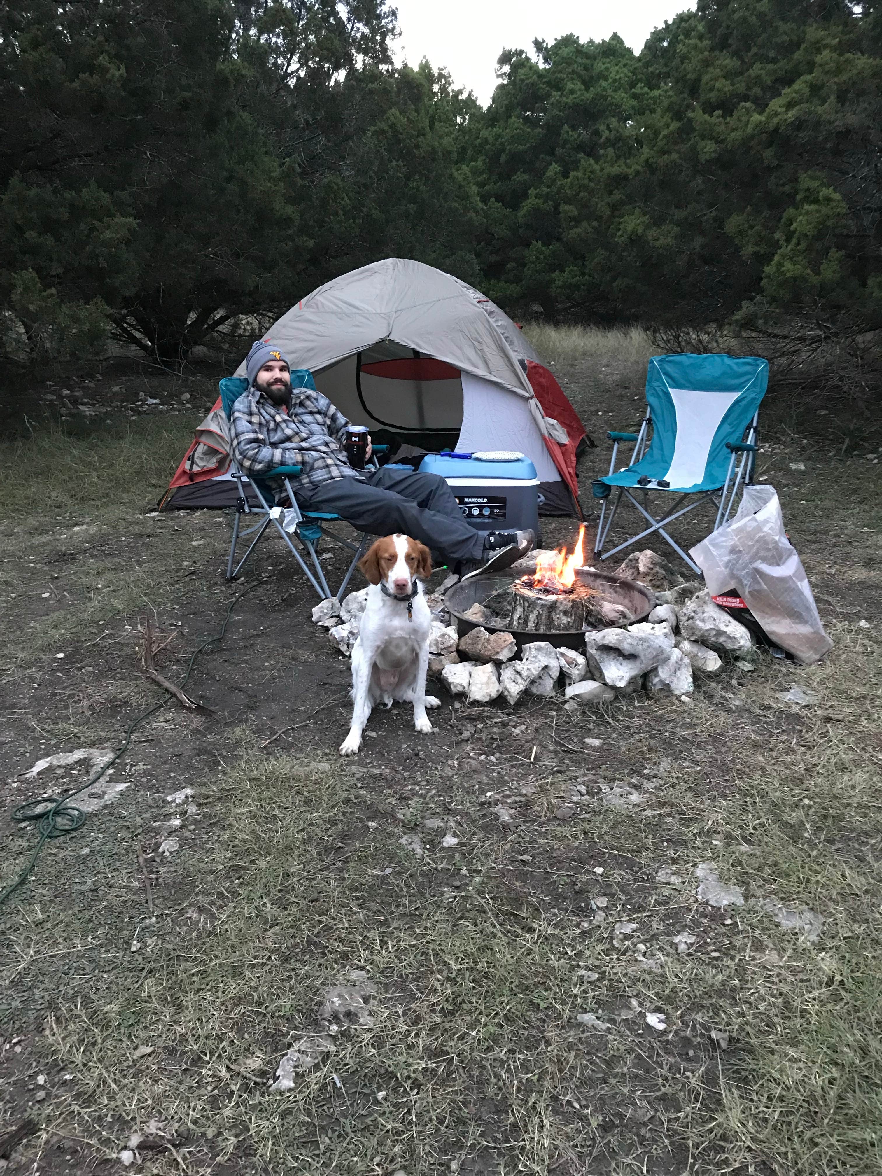 Maranda C.'s photo of camping with pets at Jim Hogg - Lake Georgetown near Copperas Cove, TX