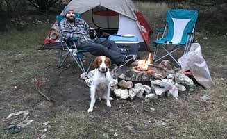 Maranda C.'s photo of camping with pets at Jim Hogg - Lake Georgetown near Round Rock, TX