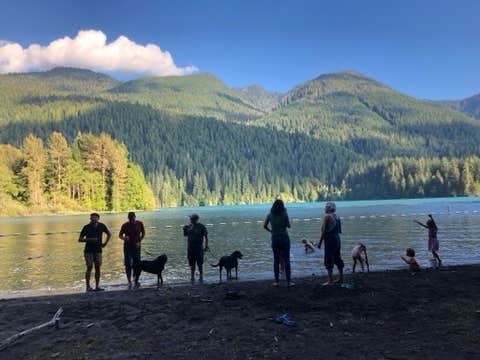 Caitlin's photo of camping with pets at Horseshoe Cove Campground near Concrete, WA