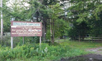 Camping near Meacham Lake Adirondack Preserve: Donaldson's Campground, Tupper Lake, New York