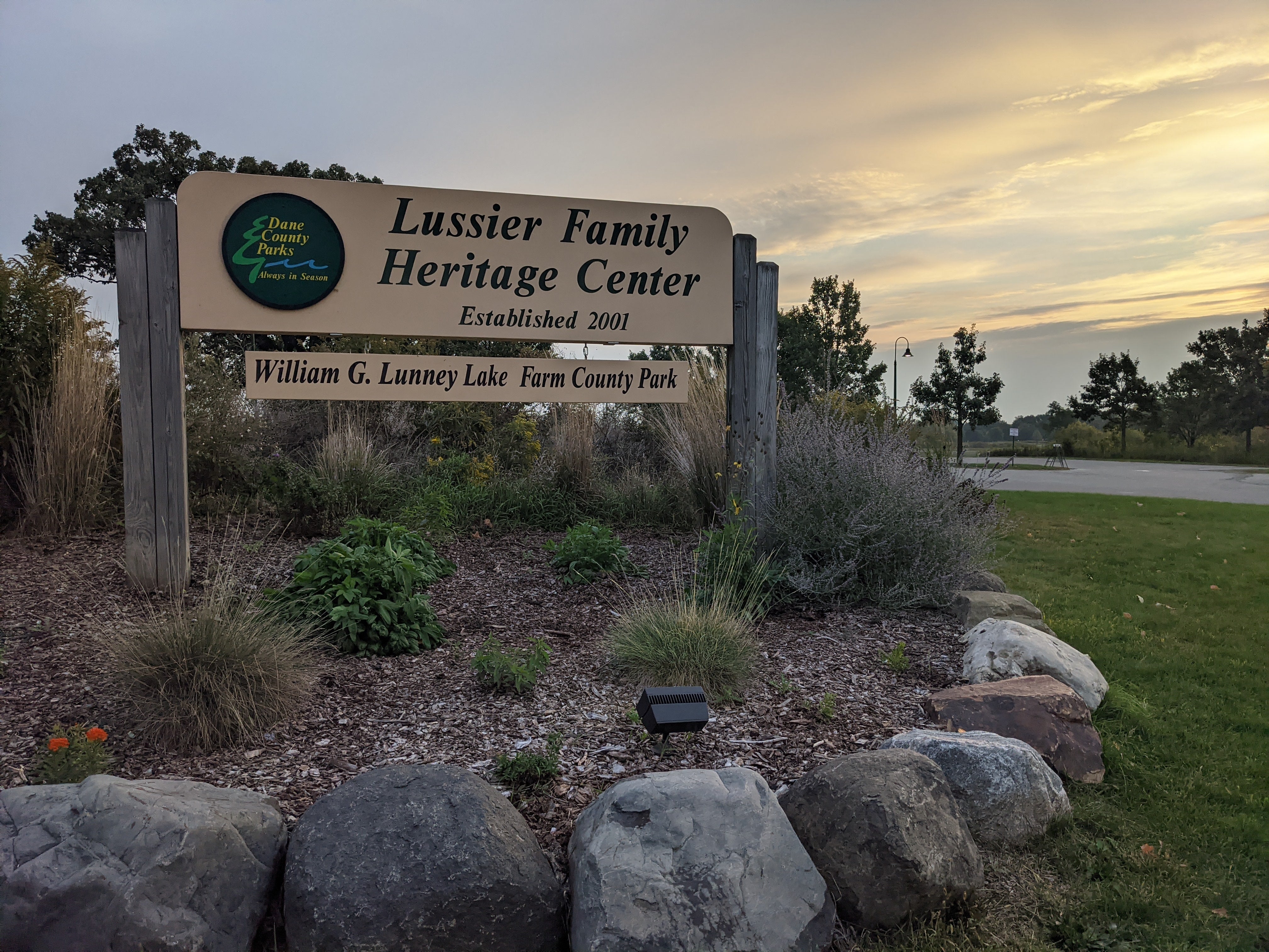 The best thing about my visit to this campground was the early morning sunrise cloud shot of the sign.