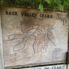 Trail map at the trail head.