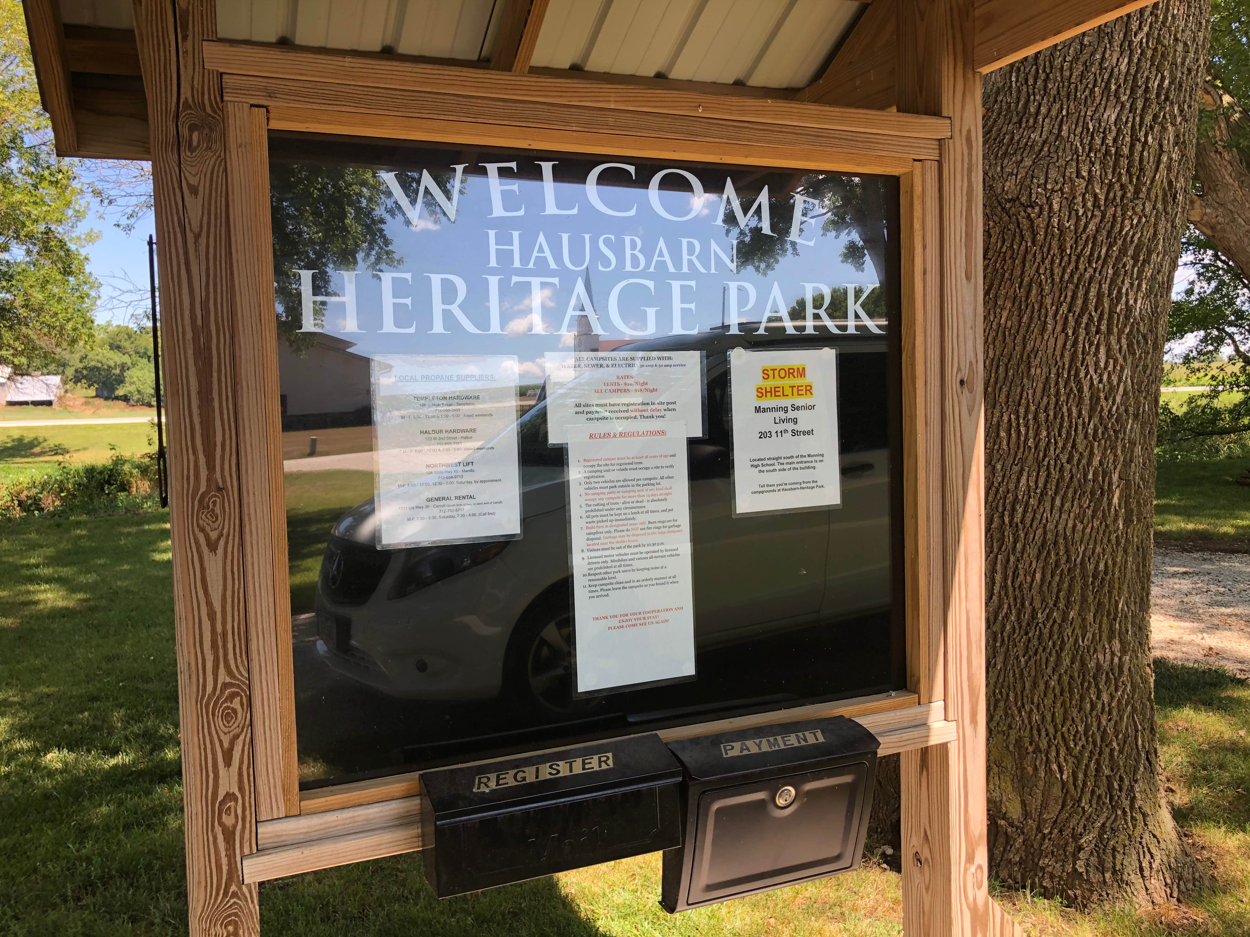 Camper-submitted photo at The Hausbarn Heritage Park near Carroll, IA