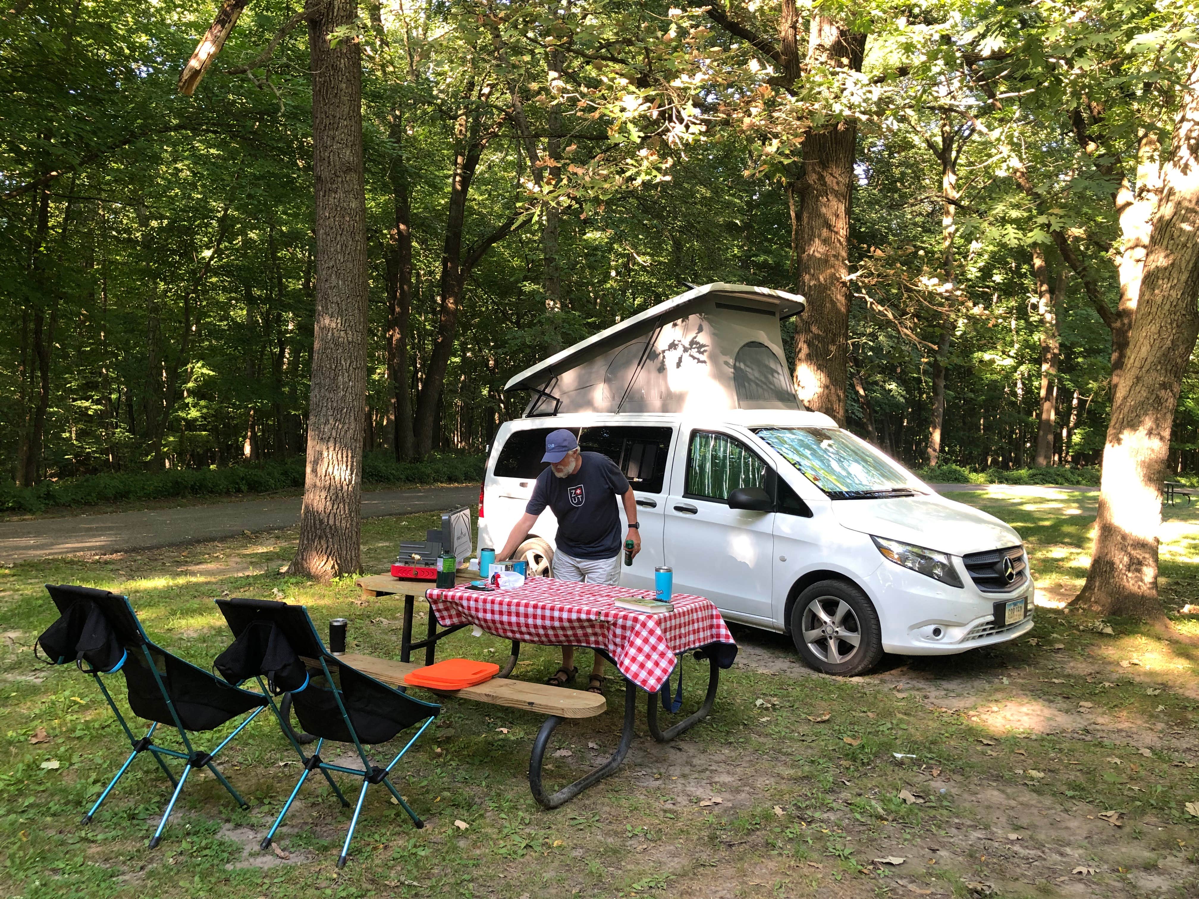 Lee D.'s photo of rv camping at Six Pines Campground — Backbone State Park near Dundee, IA