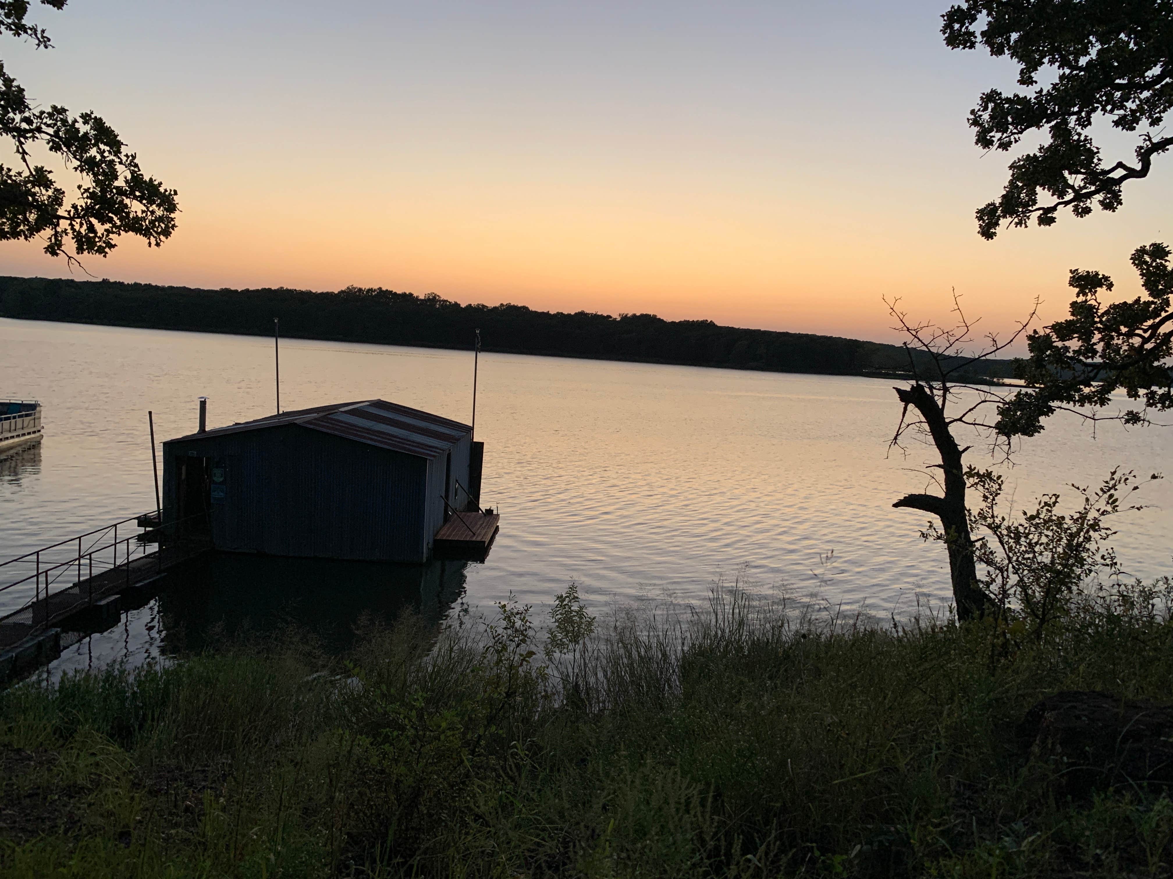 Leslie  N.'s photo of glamping accommodations at Okemah Lake near Shawnee, OK