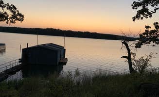 Leslie  N.'s photo of glamping accommodations at Okemah Lake near Checotah, OK