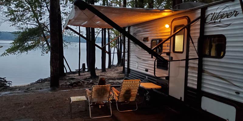 Camper submitted image from Kimball Point Campground — Kerr Lake State Recreation Area