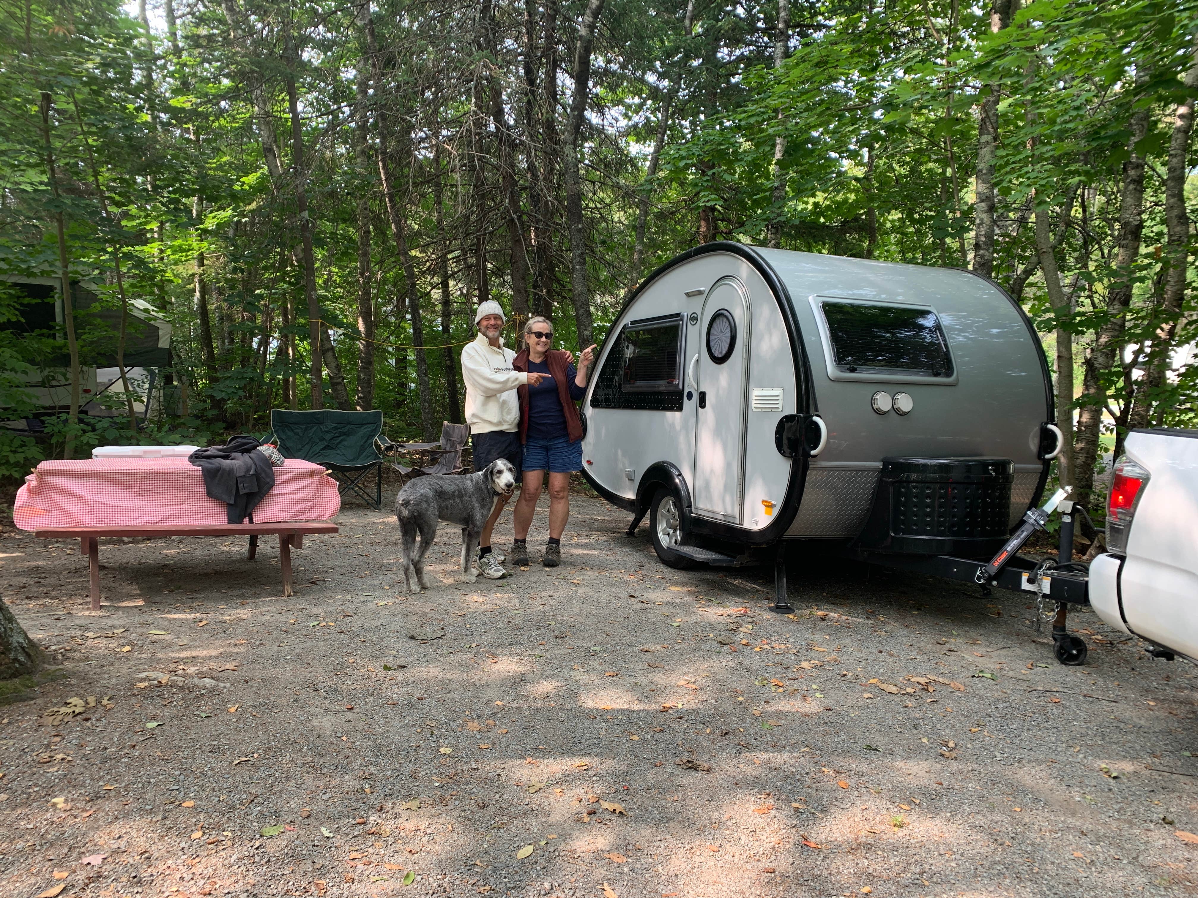Elicia Renee B.'s photo of camping with pets at Hadley's Point Campground near Deer Isle, ME