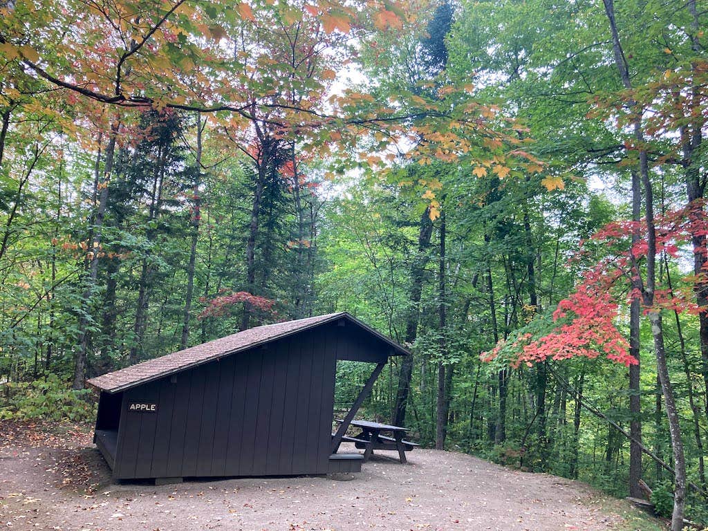 Tara S.'s photo of a cabin at Brighton State Park Campground near West Burke, VT