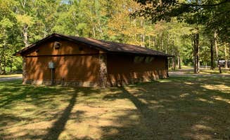Stephani's photo of a cabin at Starve Hollow State Rec Area Campground near Trafalgar, IN