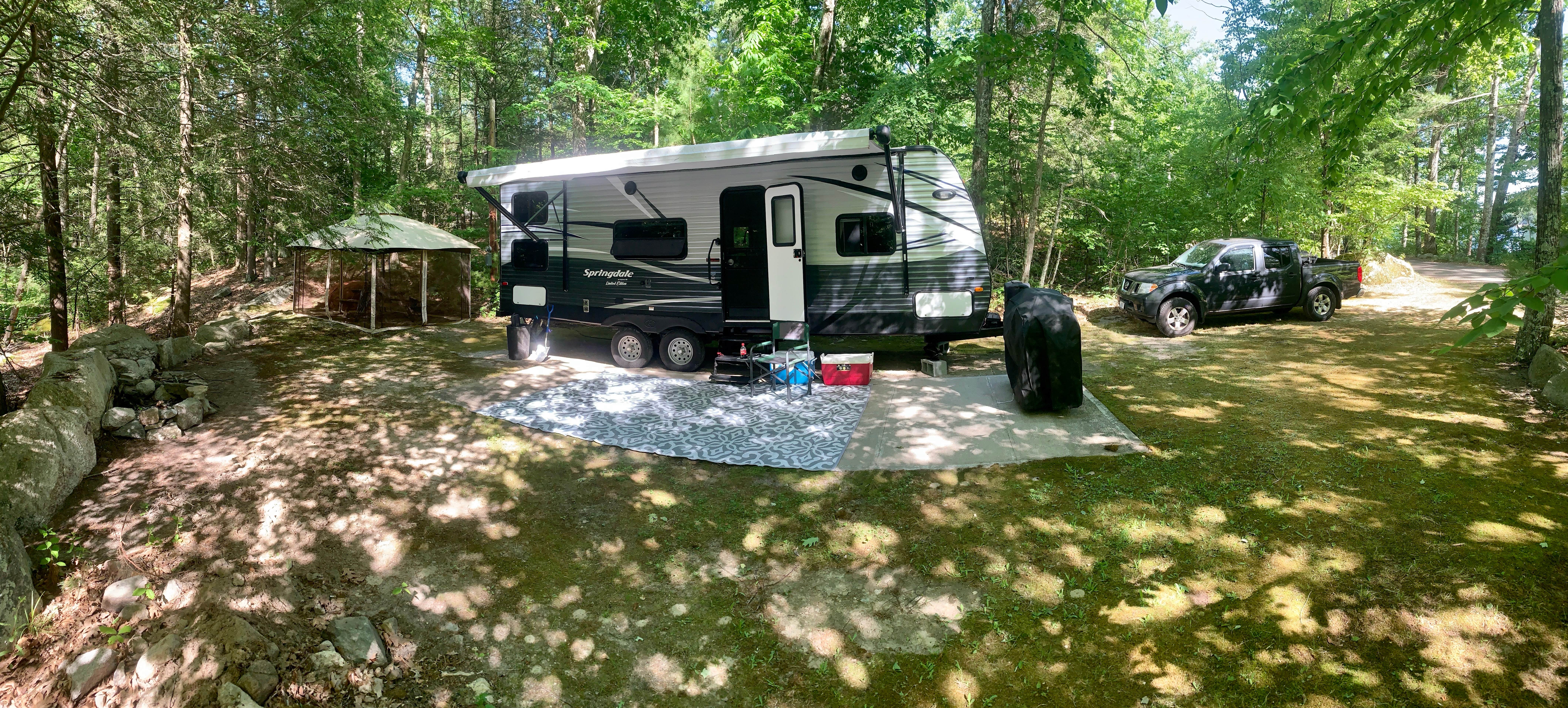 John D.'s photo of rv camping at Bowdish Lake Camping Area near Blackstone, MA