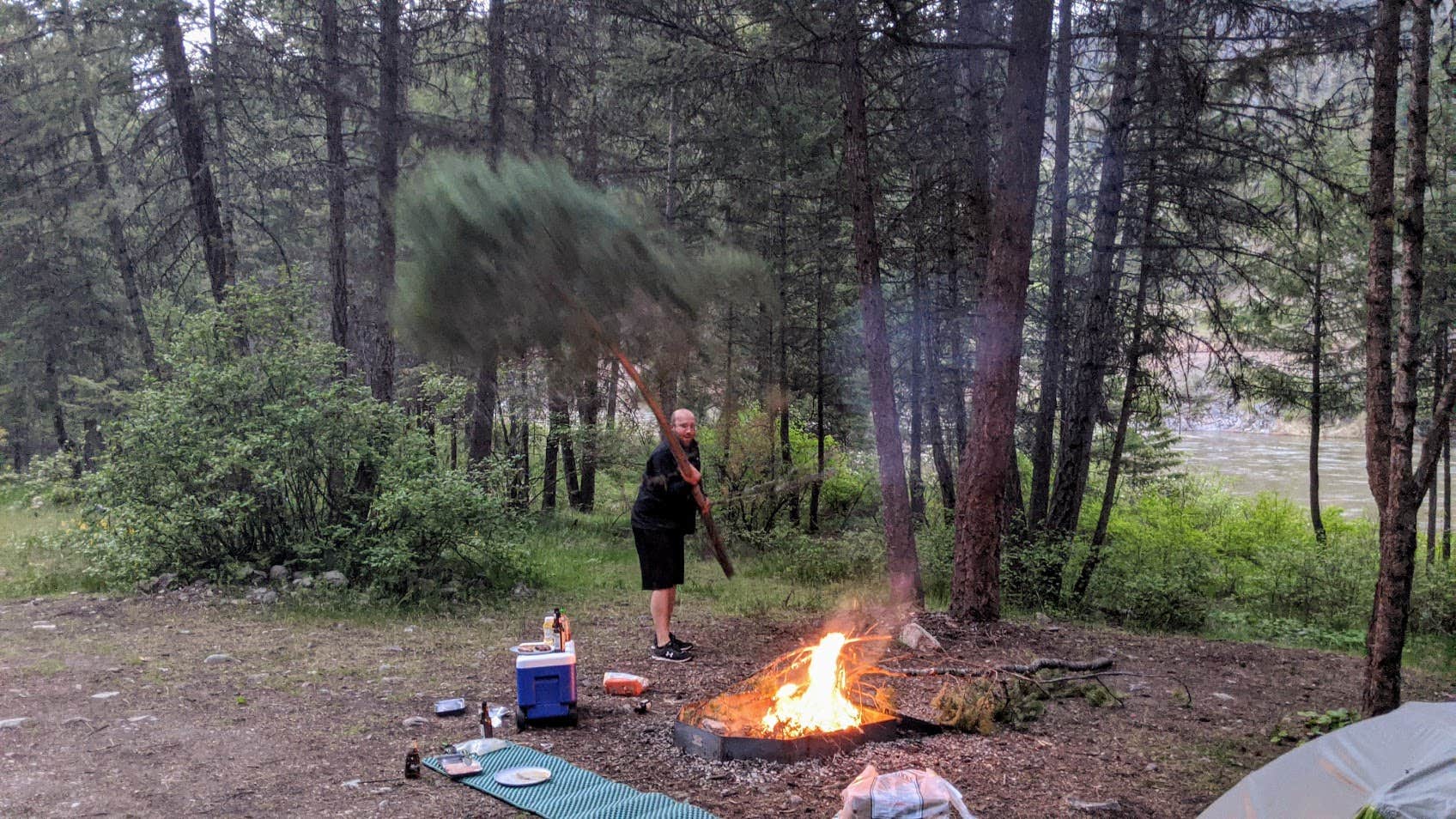 Quinn Z.'s photo of a dispersed camping area at Muchwater Dispersed Campground and Recreation Area near Missoula, MT