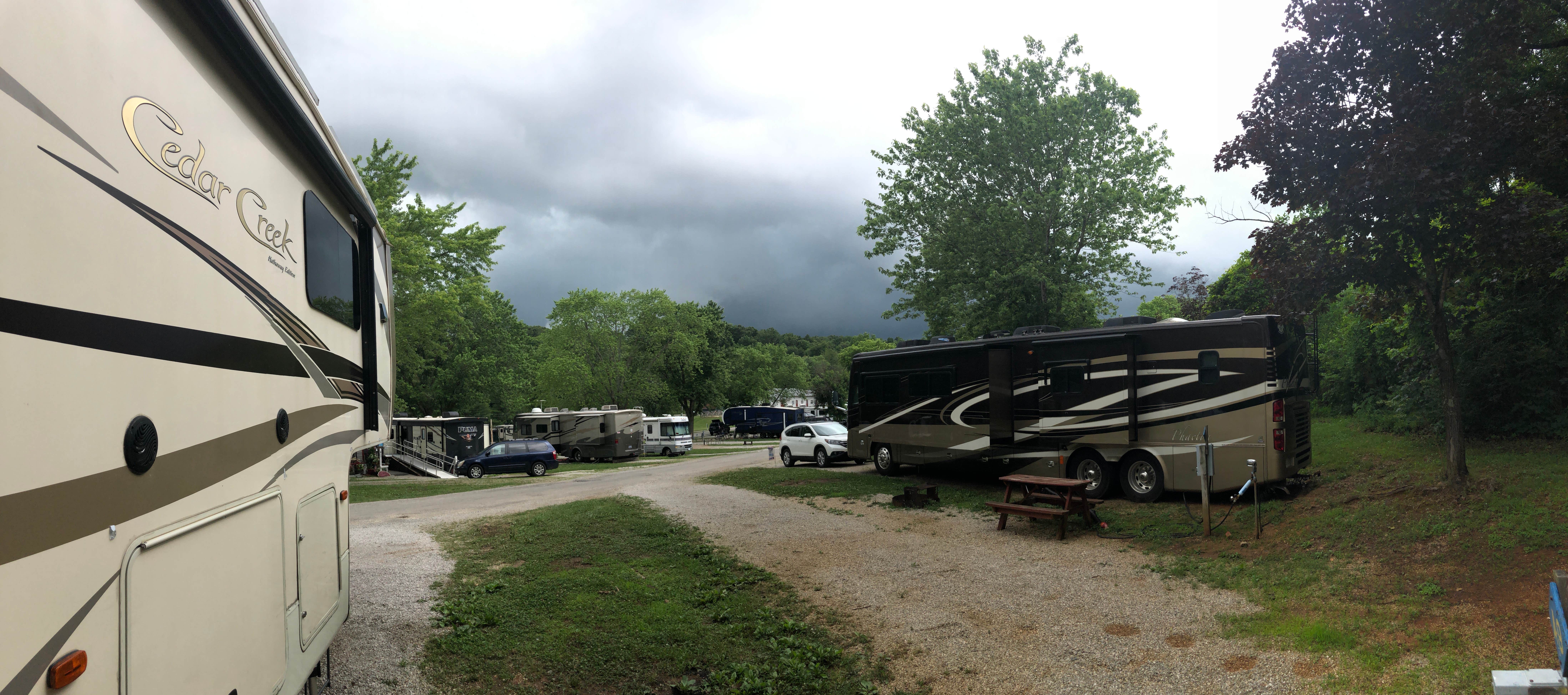 Laura H.'s photo of rv camping at Thousand Trails Diamond Caverns RV & Golf Resort near Fountain Run, KY