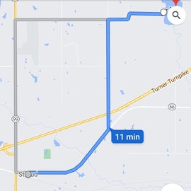 How to get to campground from Stroud, Oklahoma