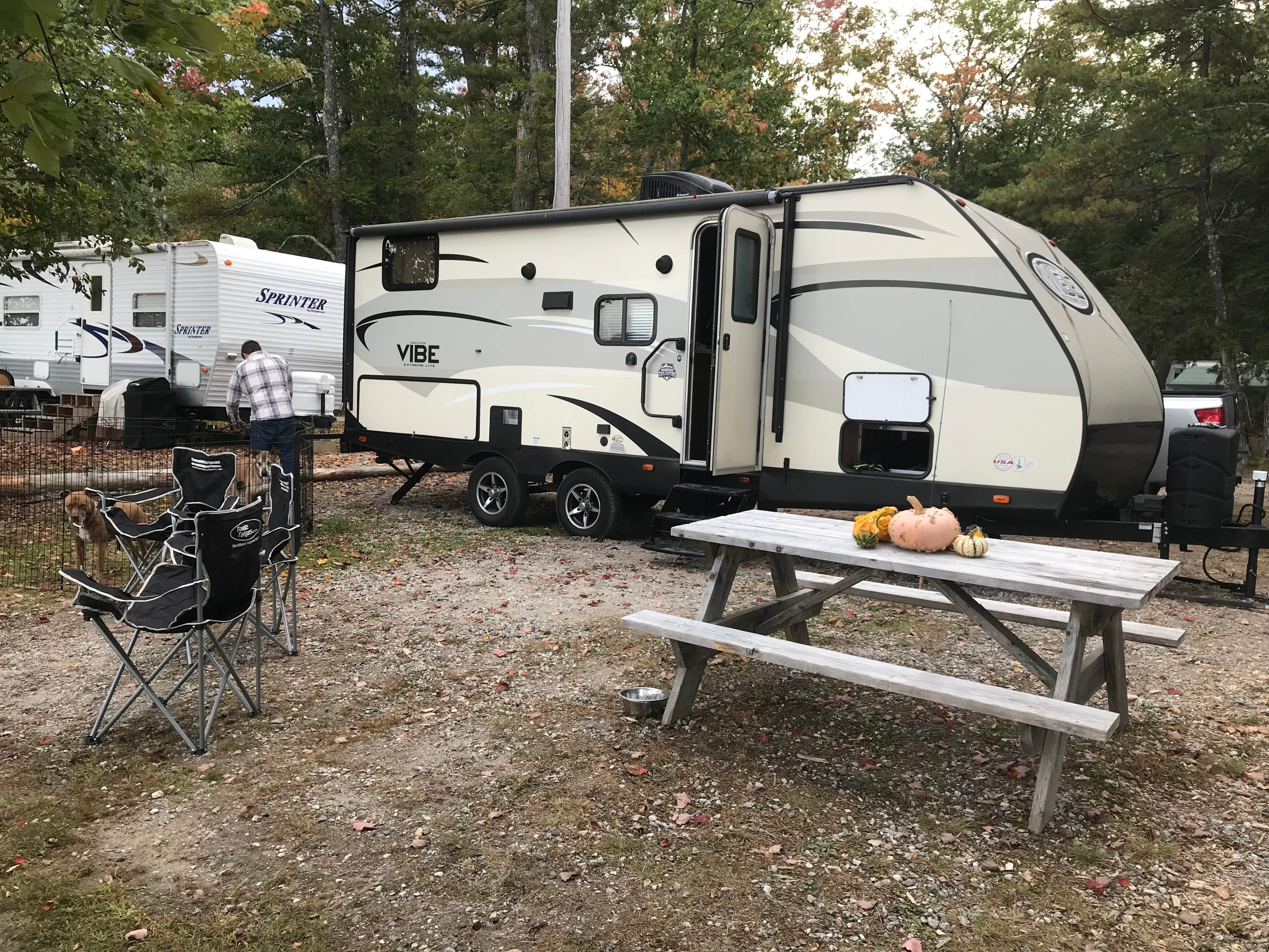 Katie B.'s photo of rv camping at Lakeside Pines Campground near Bridgton, ME