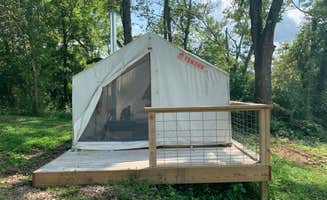 Nate H.'s photo of glamping accommodations at Whooping Crane Farm near La Vergne, TN