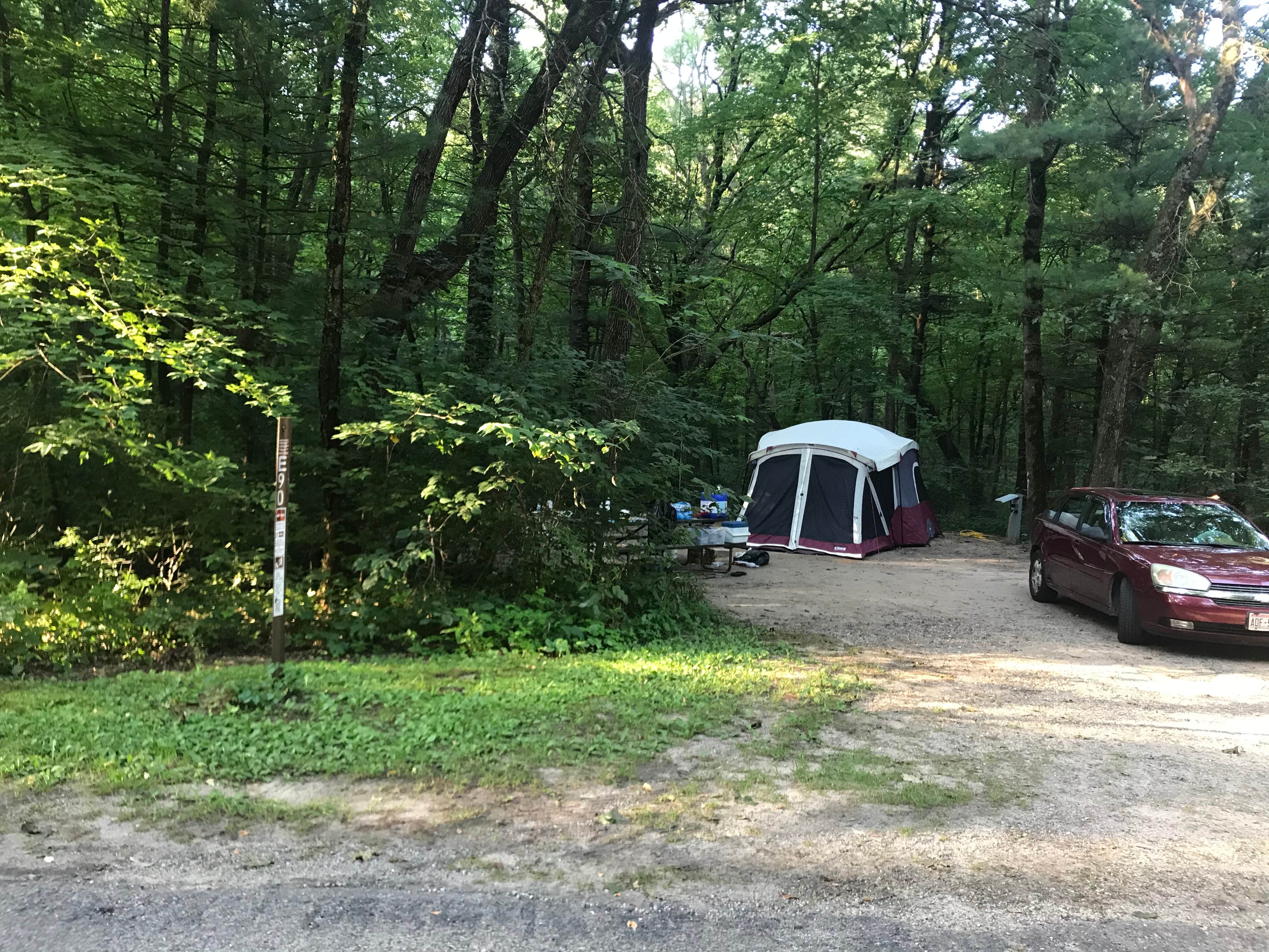 Camper-submitted photo at Cliffwood Campground — Mirror Lake State Park near Wisconsin Dells, WI