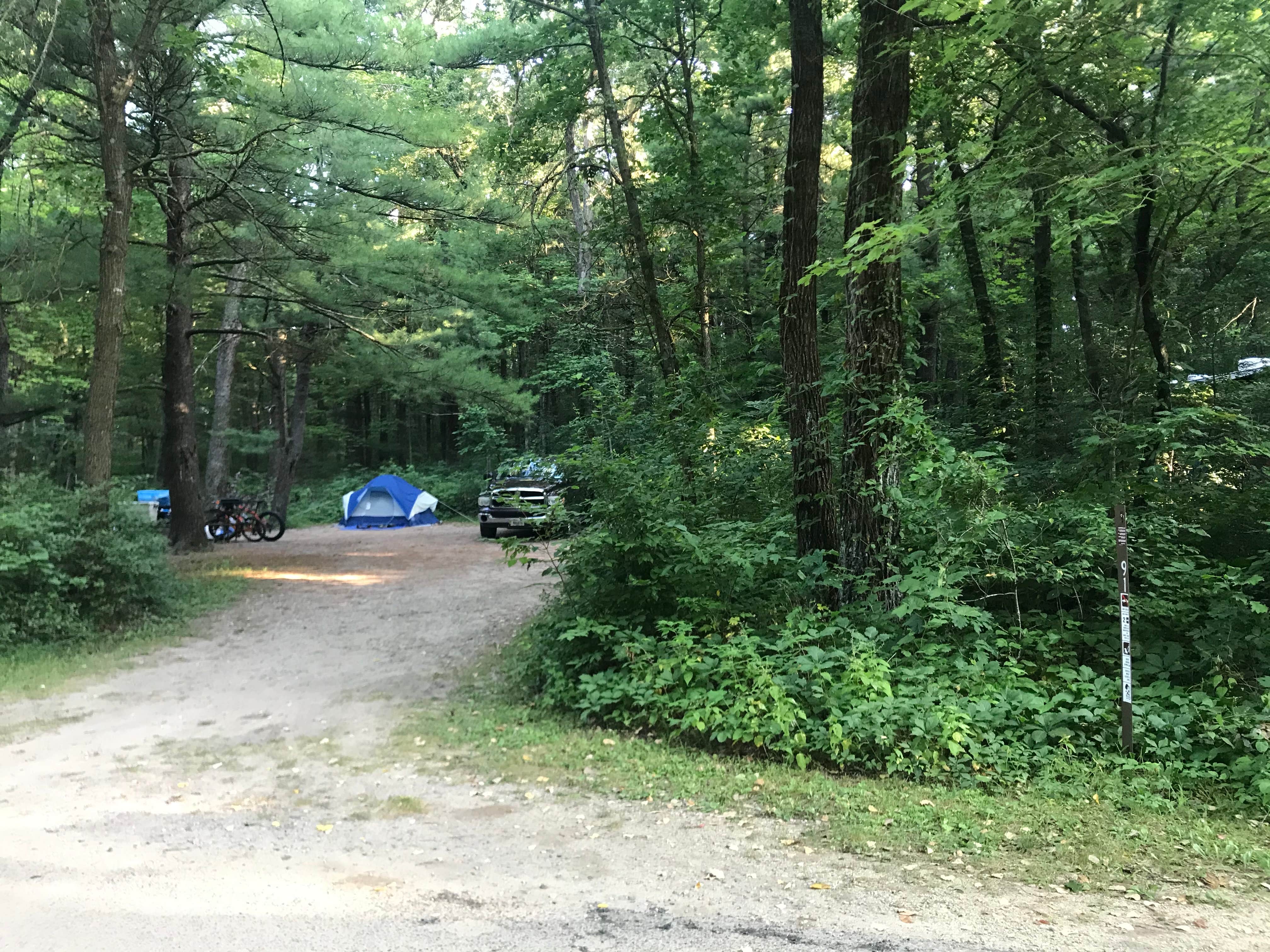 Camper-submitted photo at Cliffwood Campground — Mirror Lake State Park near Wisconsin Dells, WI