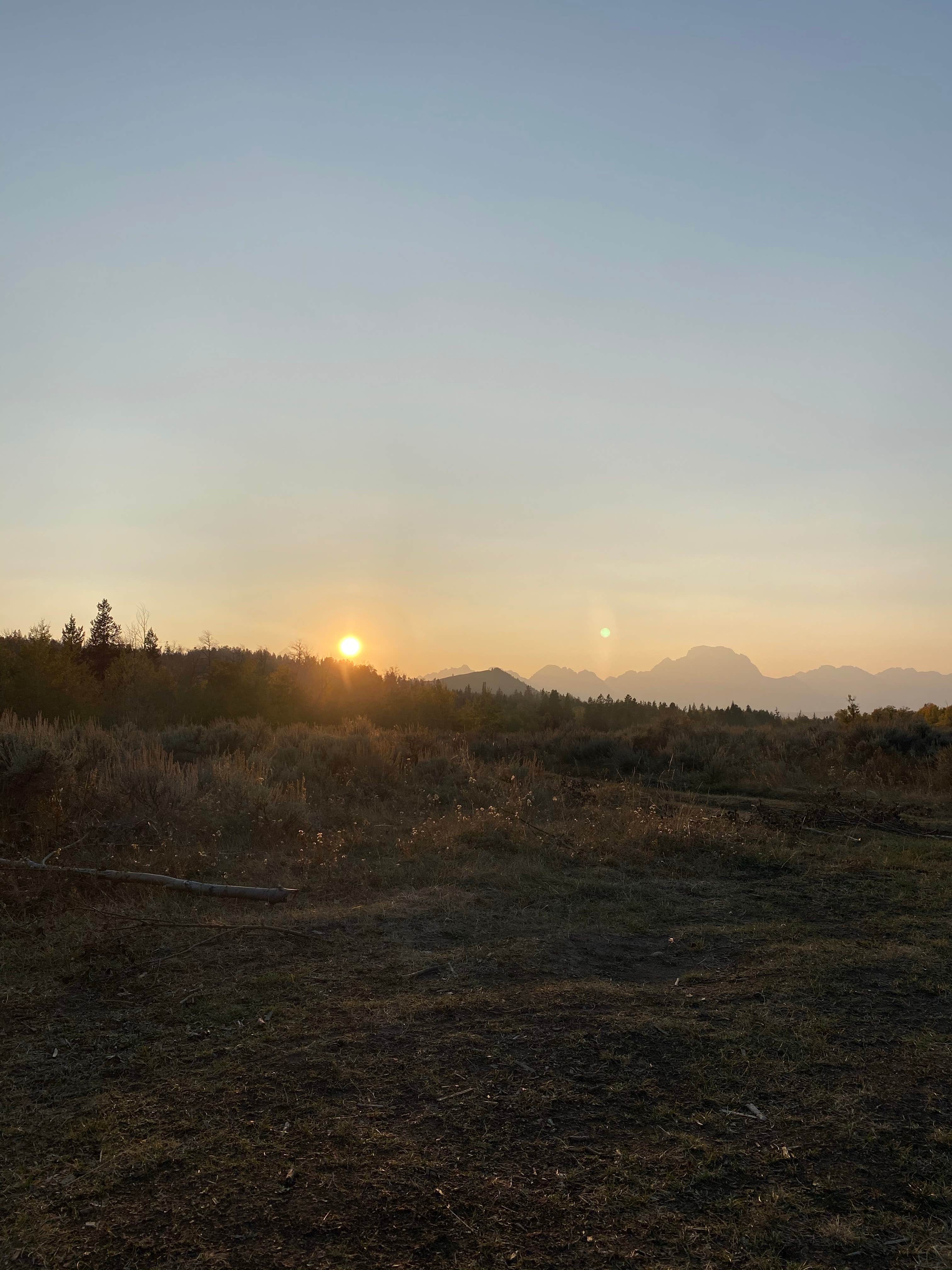 Emily L.'s photo of a dispersed camping area at Spread Creek Dispersed Campground near Grand Teton National Park