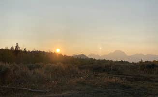 Emily L.'s photo of a dispersed camping area at Spread Creek Dispersed Campground near Shoshone National Forest