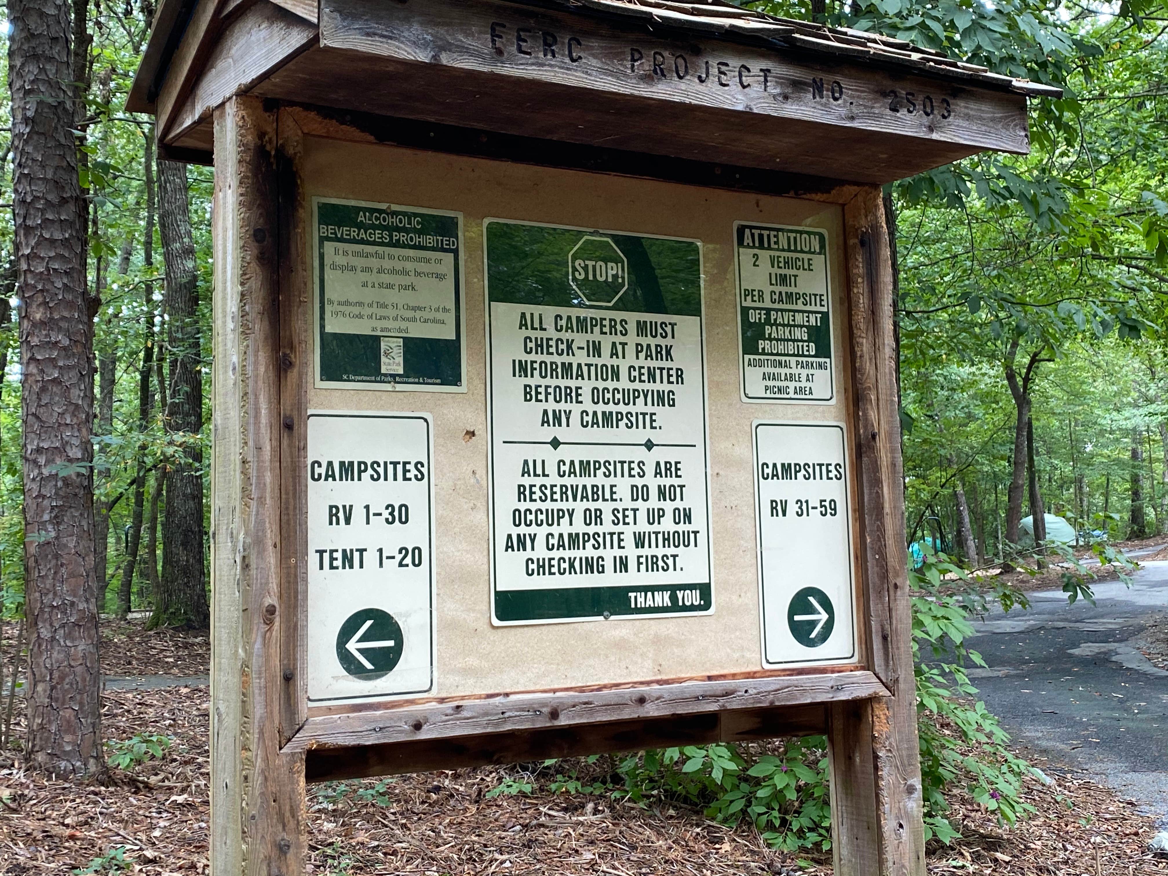 Devils Fork State Park Campground