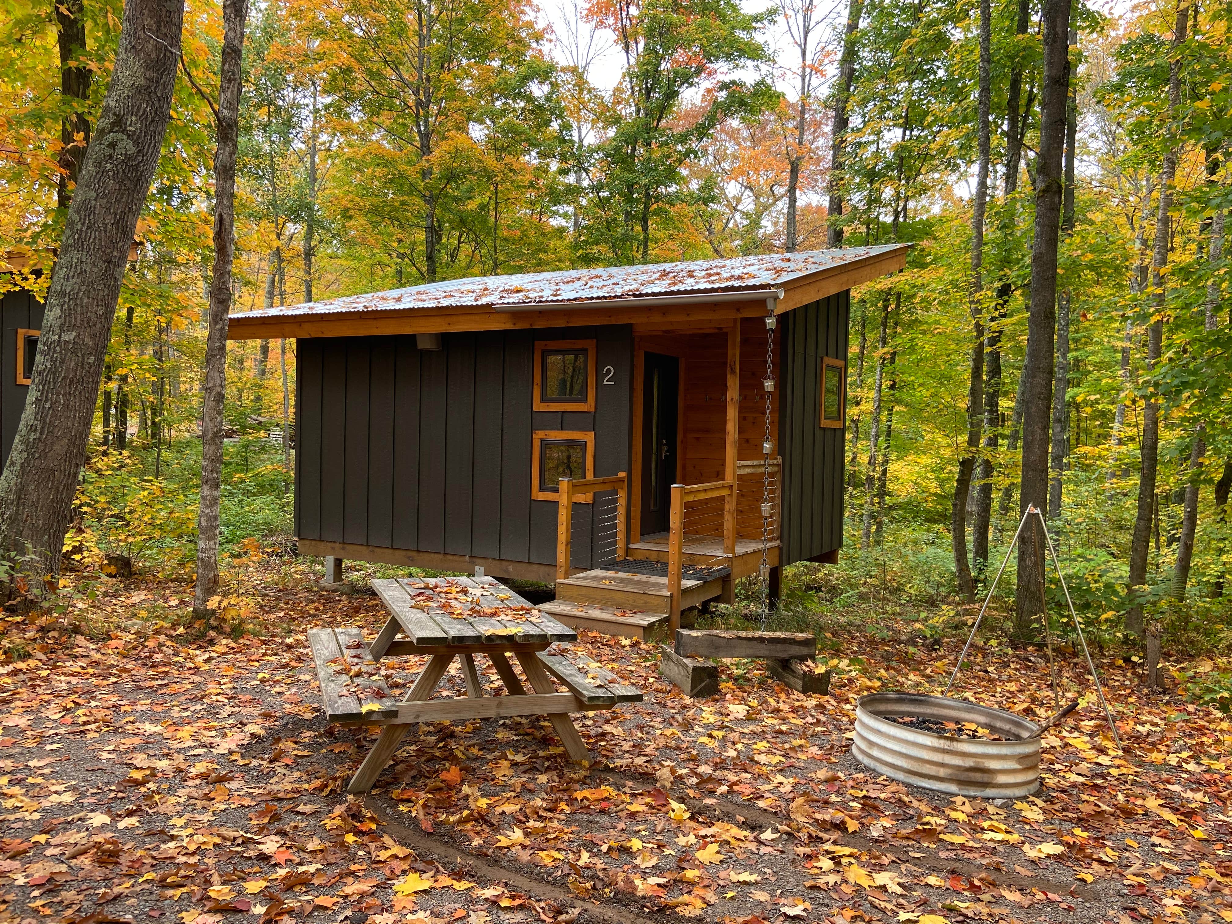 Matthew H.'s photo of glamping accommodations at Roam Base Camp near Stone Lake, WI