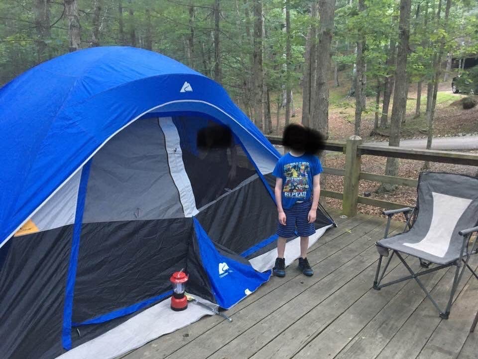 Denise's photo of tent camping at Royal Oak Campground — Hungry Mother State Park near Wytheville, VA