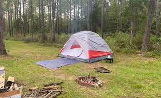 Monte W.'s photo of tent camping at Jeff Davis County Towns Bluff Park RV Park and Campground near Alamo, GA