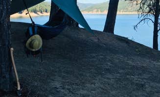 Megan K.'s photo of tent camping at Big Eddy Marina & Lodge — Dworshak State Park near Lenore, ID