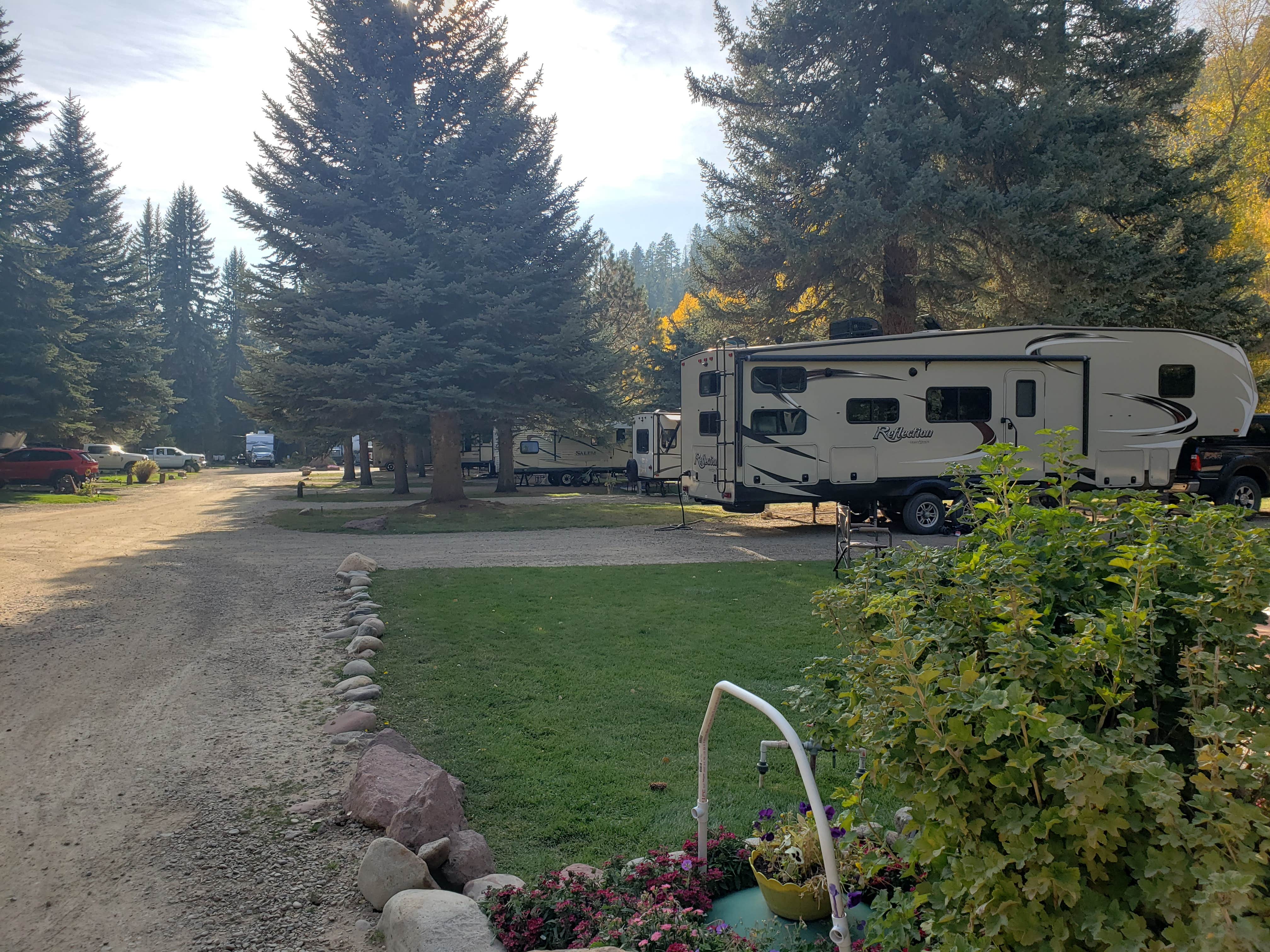 Camper submitted image from Priest Gulch Campground and RV Park Cabins and Lodge - 5