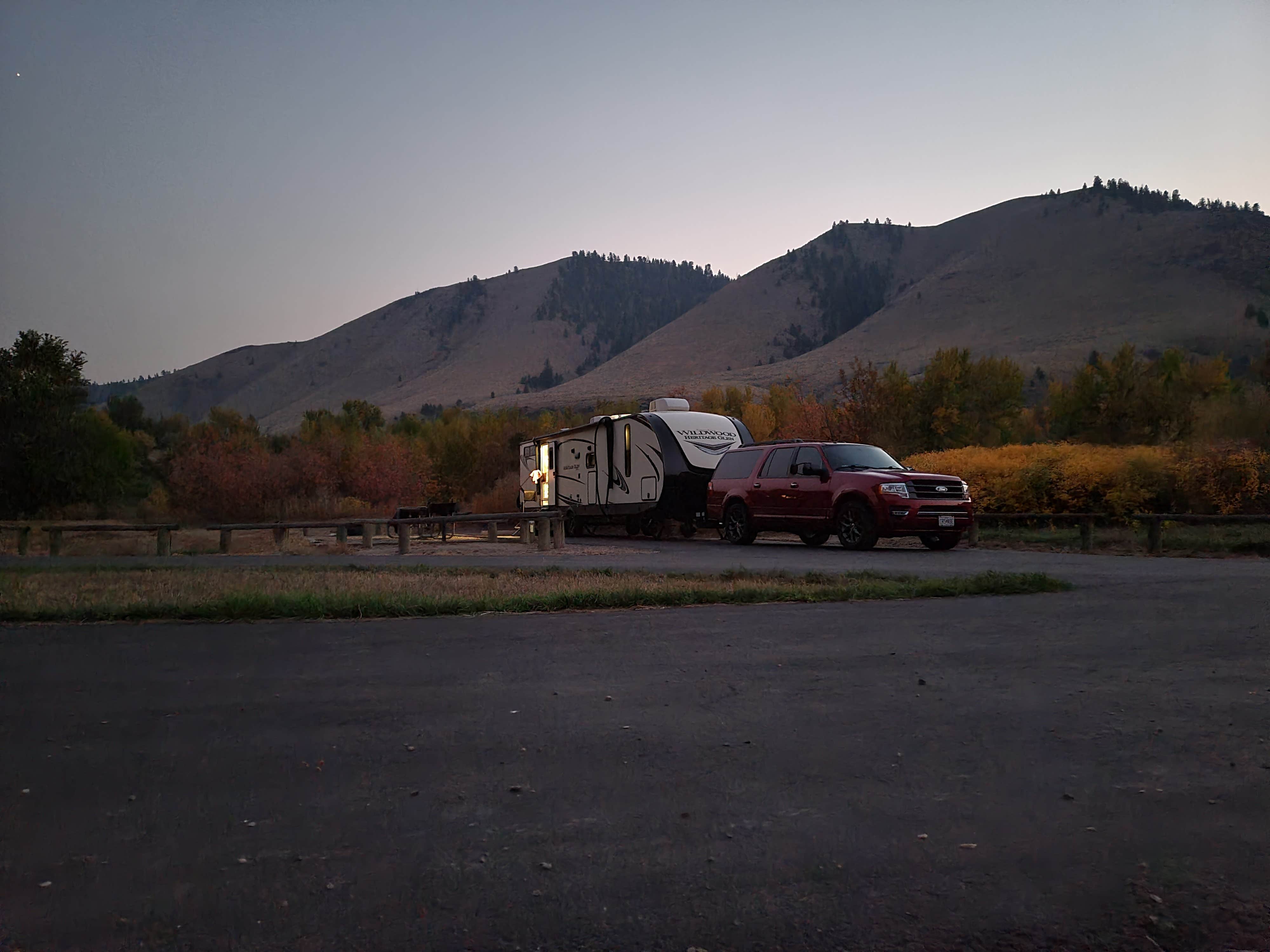 Chip K.'s photo of rv camping at Tower Rock Recreation Site near Cobalt, ID