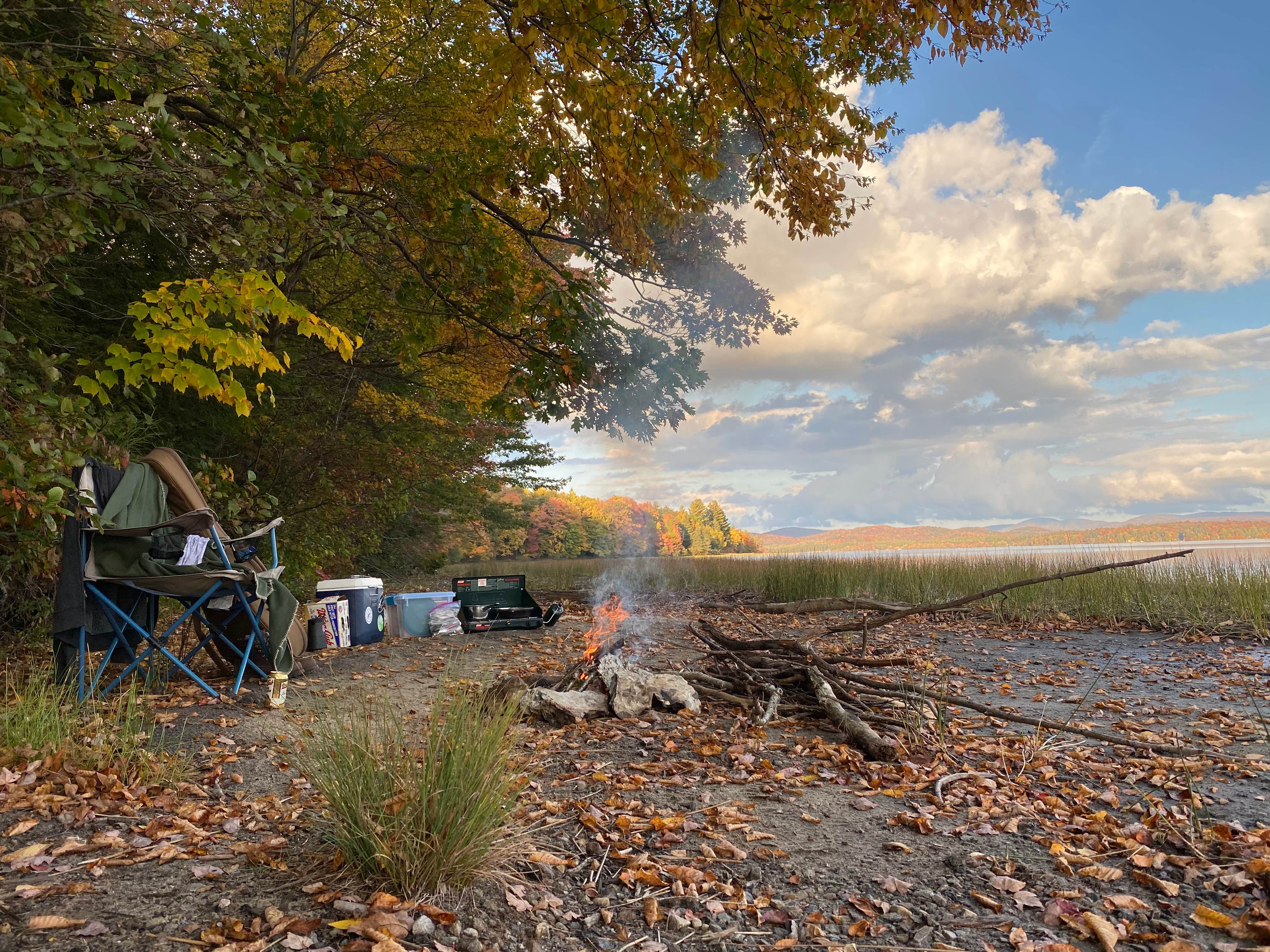 Camper-submitted photo at Little Sandpoint Campground — Piseco Lake near Woodgate, NY