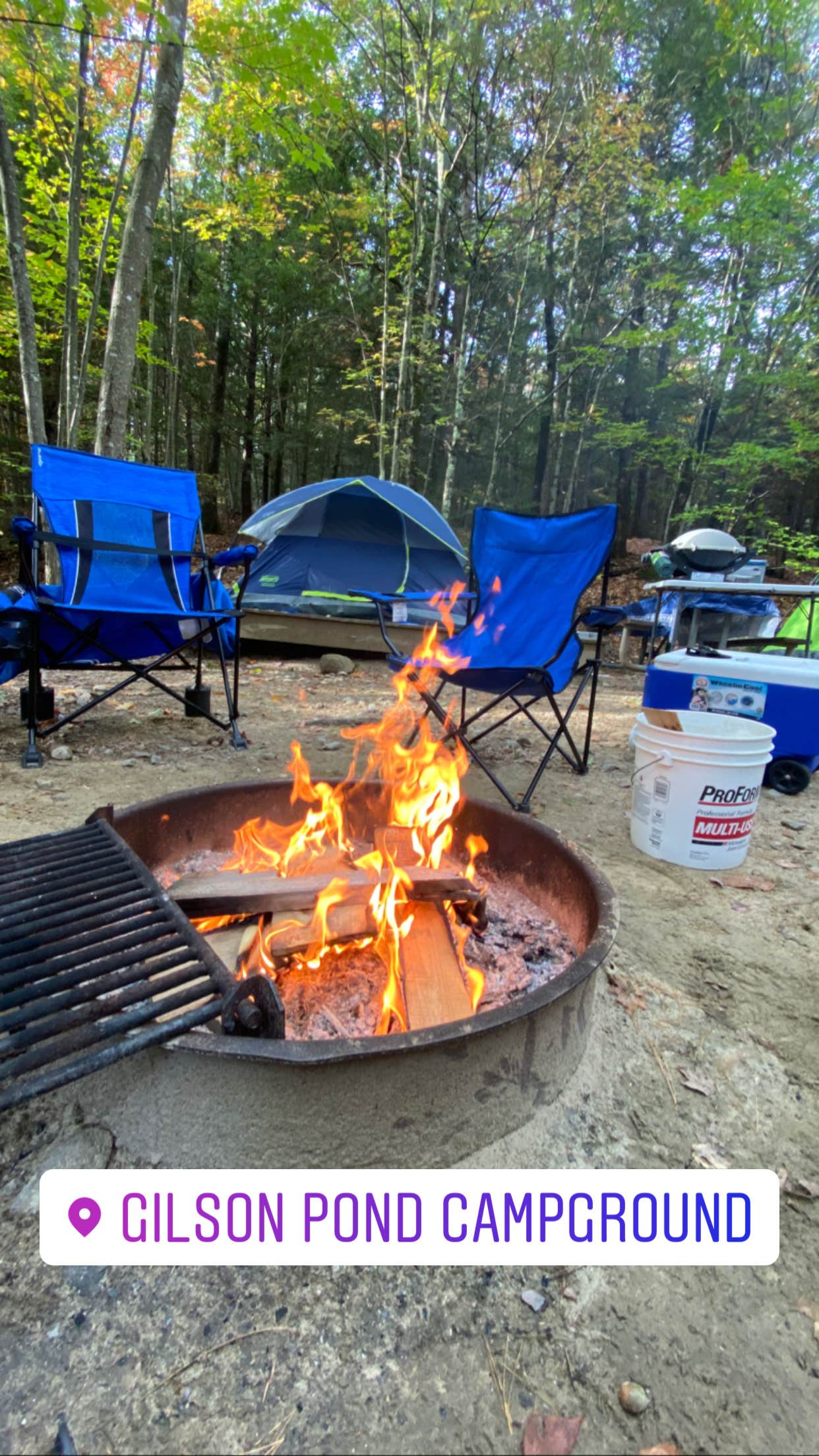 Kyle's photo at Gilson Pond Area Campground — Monadnock State Park near New Boston, NH