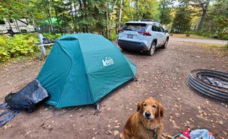 Shannon B.'s photo of camping with pets at Fort Wilkins Historic State Park Campground near Allouez, MI