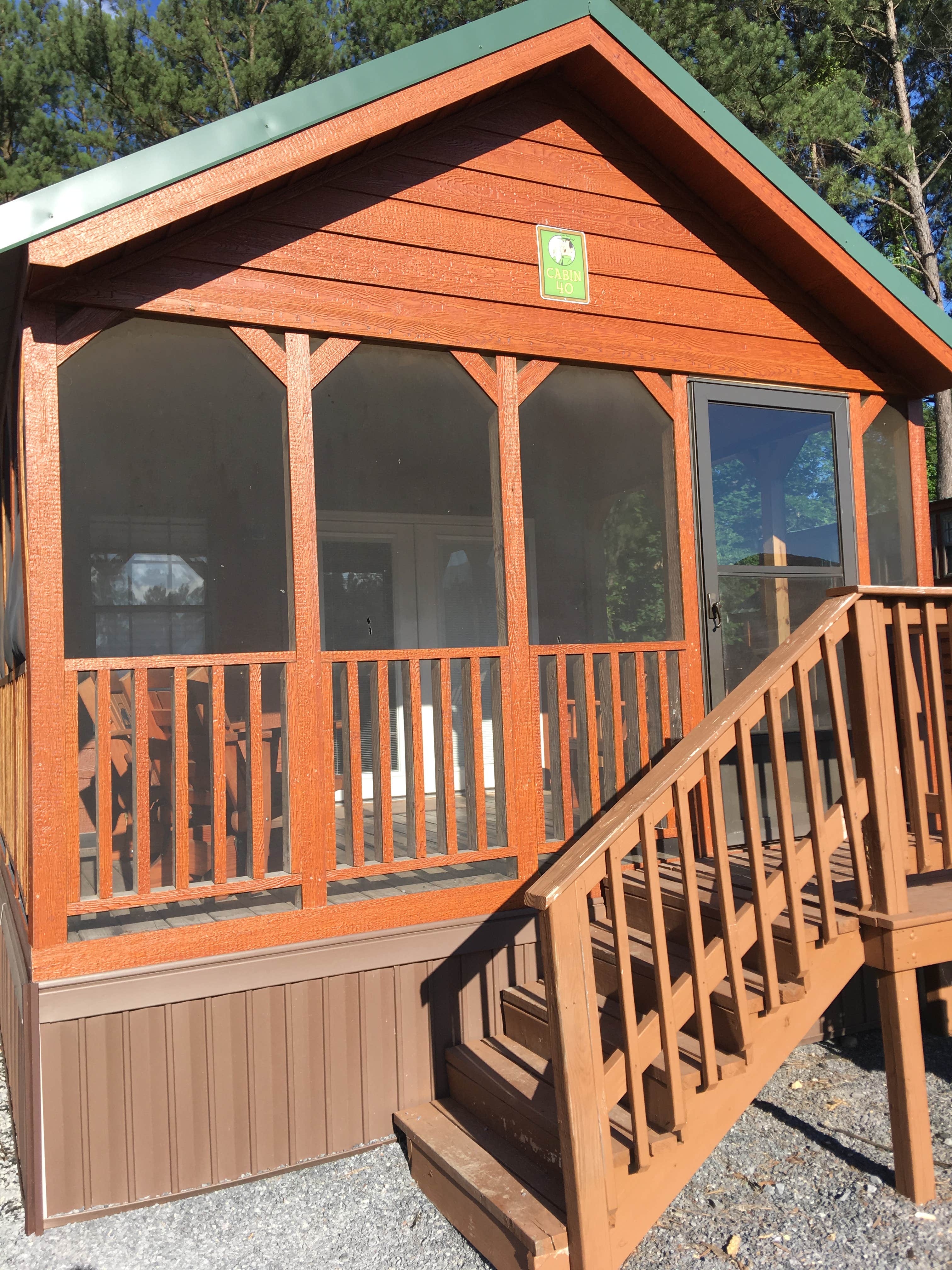 Zach P.'s photo of a cabin at Yogi Bear's Jellystone Park Luray near Flint Hill, VA