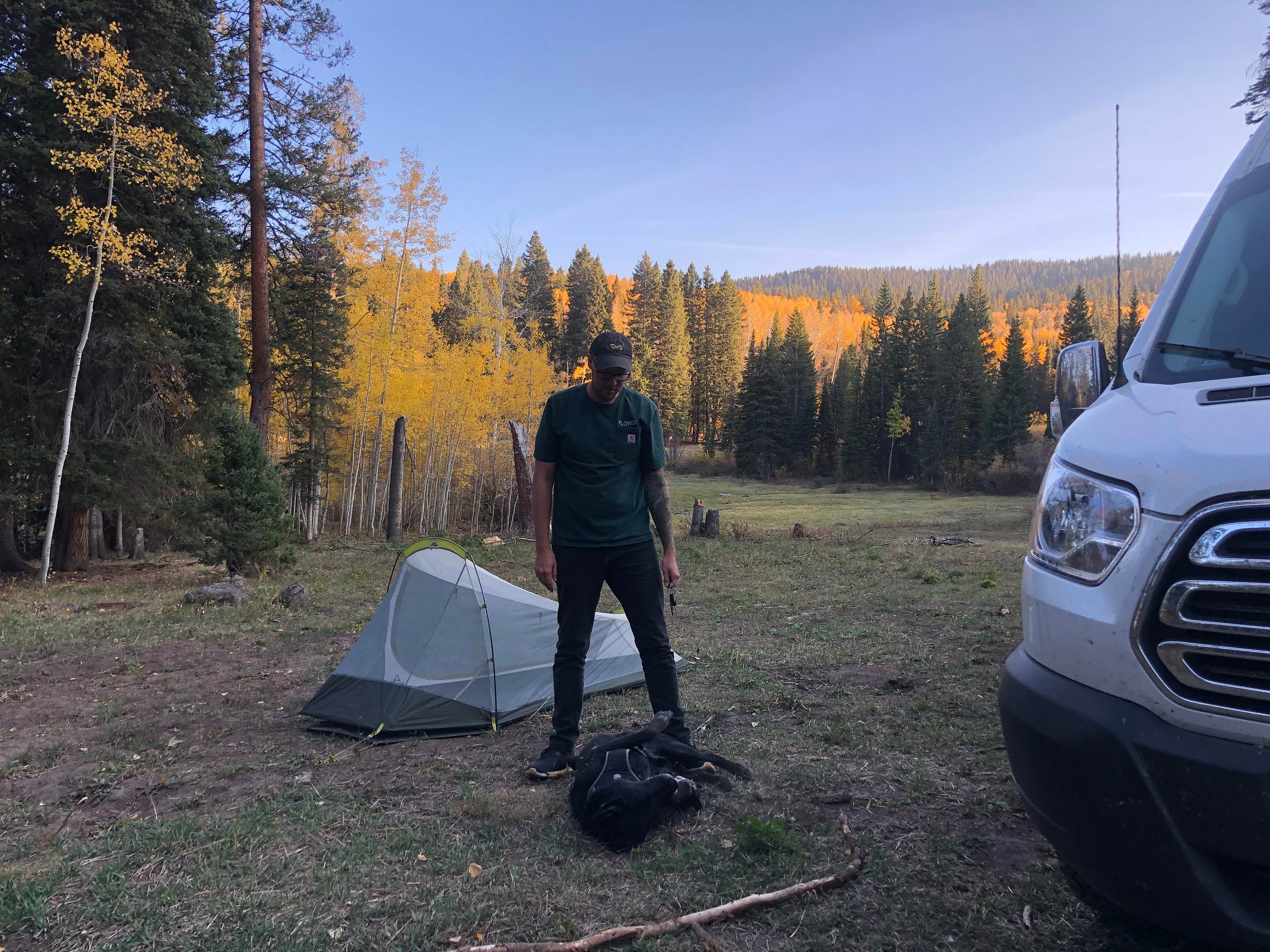 Matthew V.'s photo of a dispersed camping area at Four Mile Road Dispersed near Glenwood Springs, CO